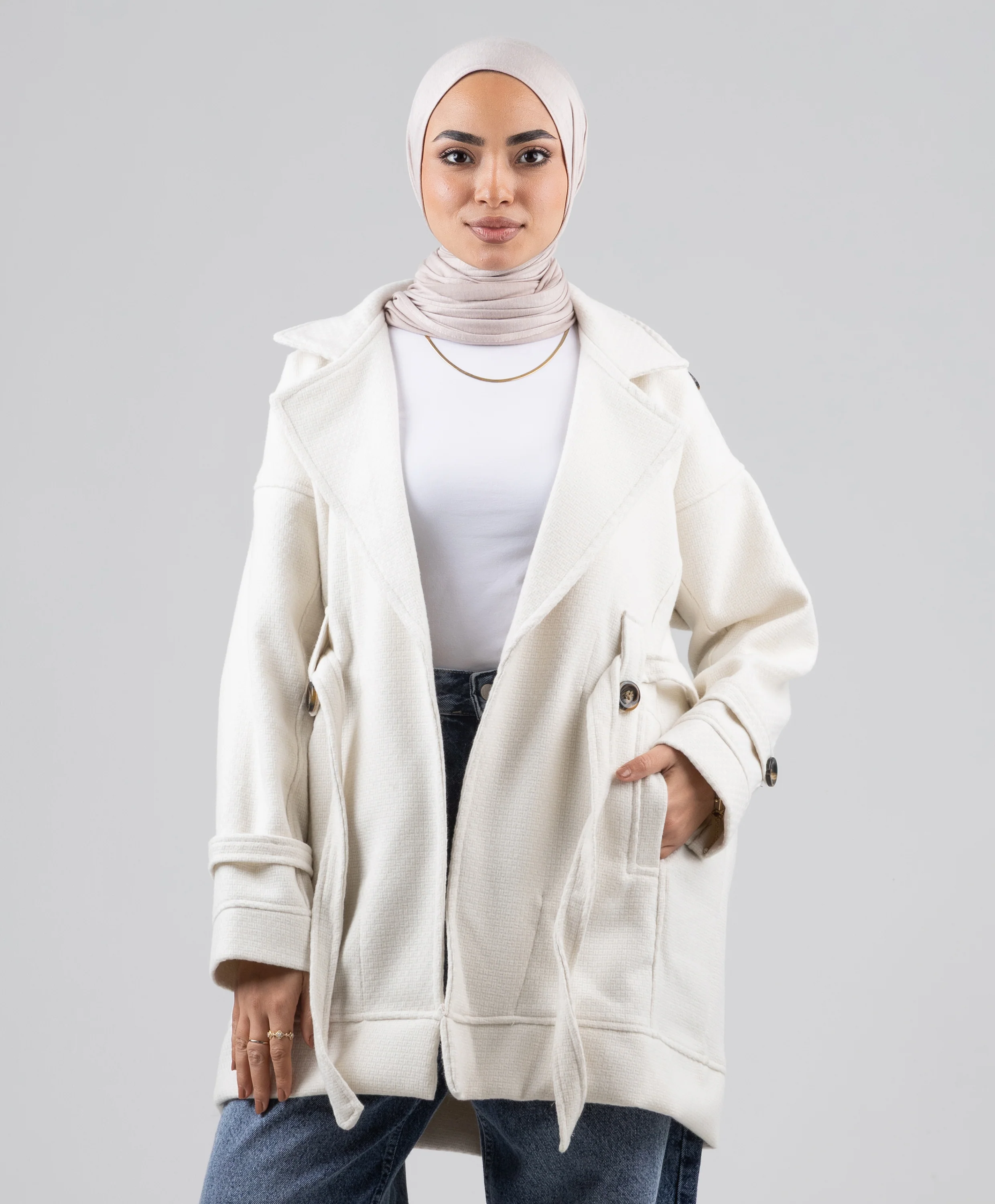 Boxy Fit Coat - Image 4