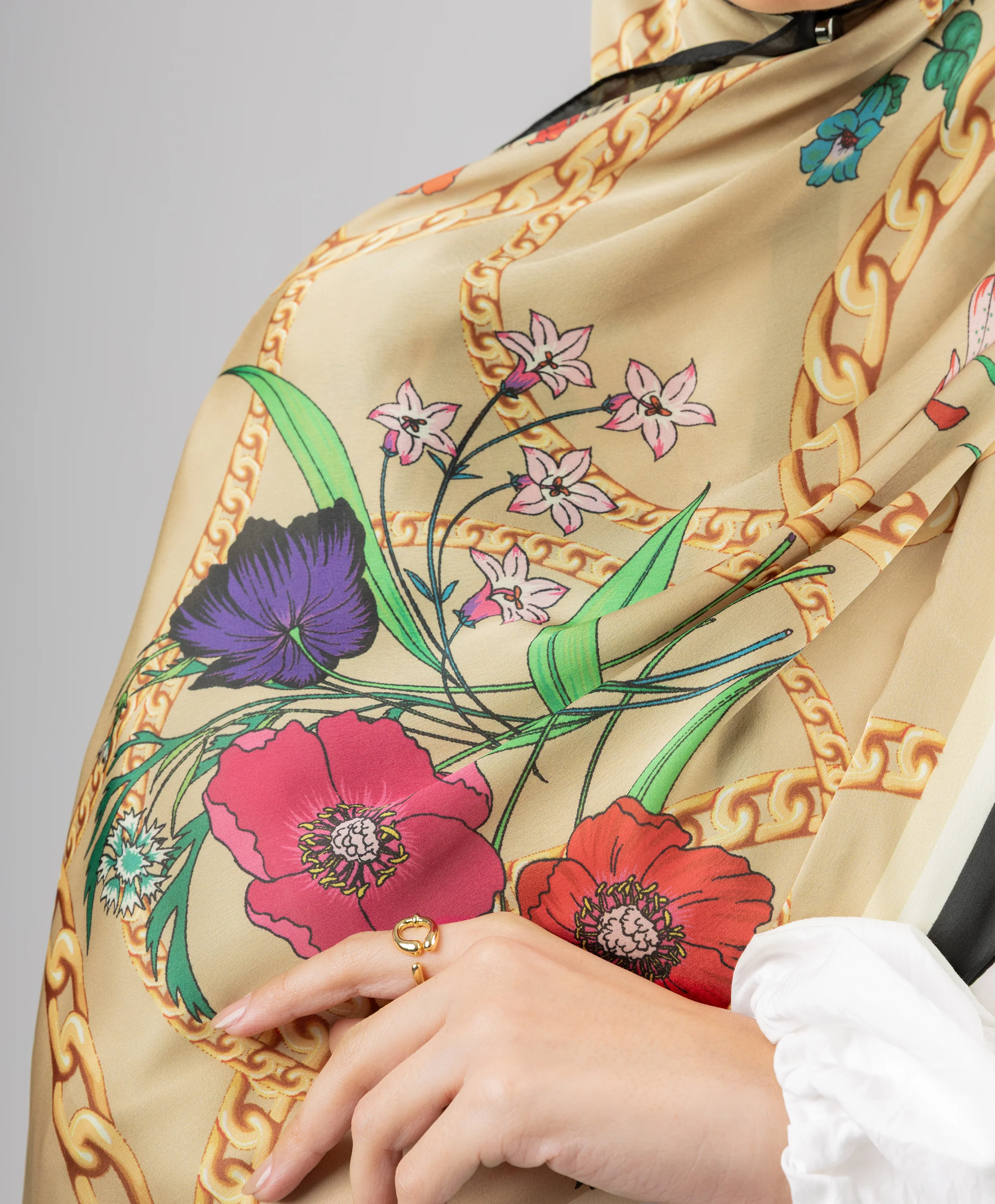 Chainscape Silk Scarf - Image 2