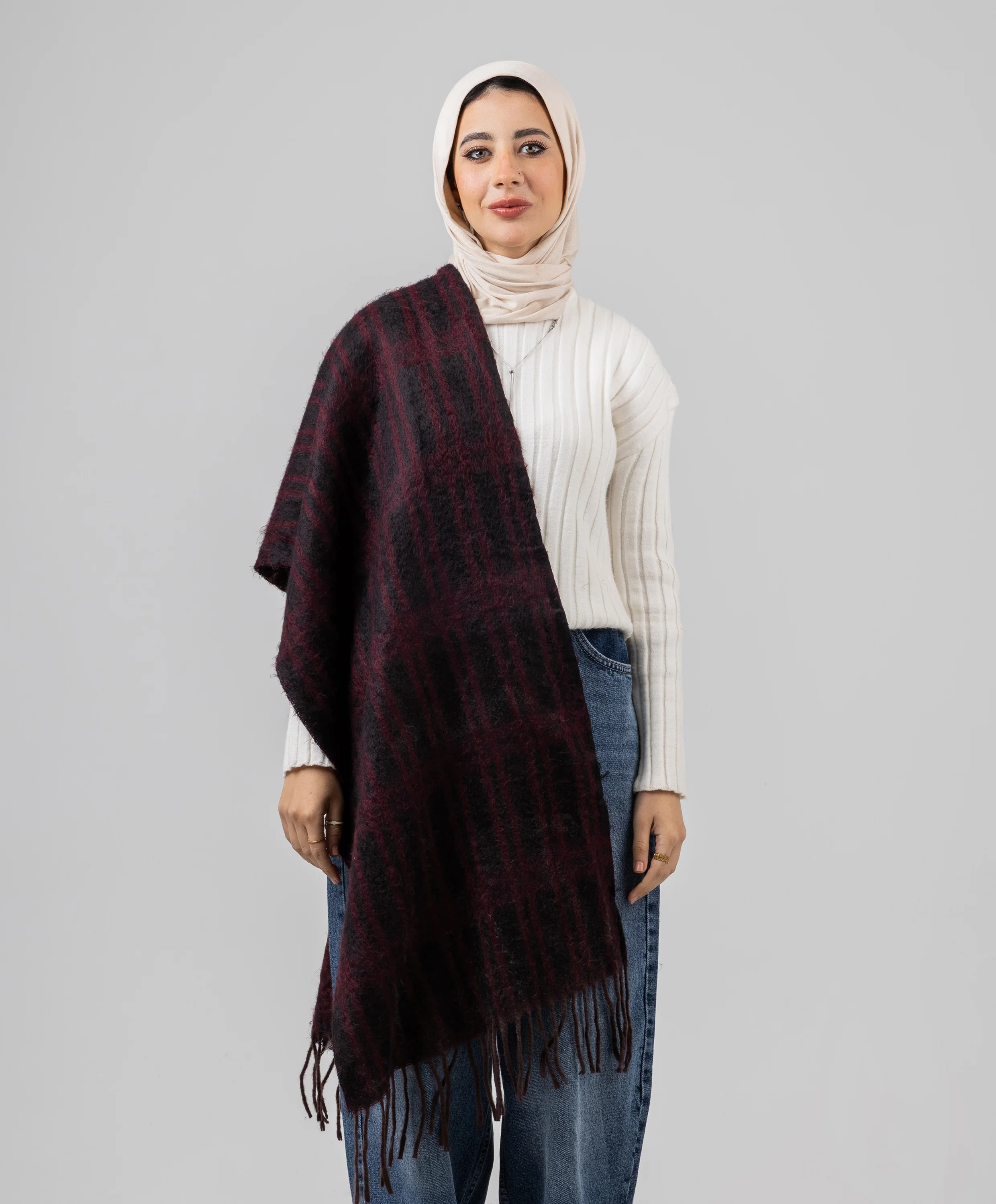 Comfort Plaid Shawl - Image 3