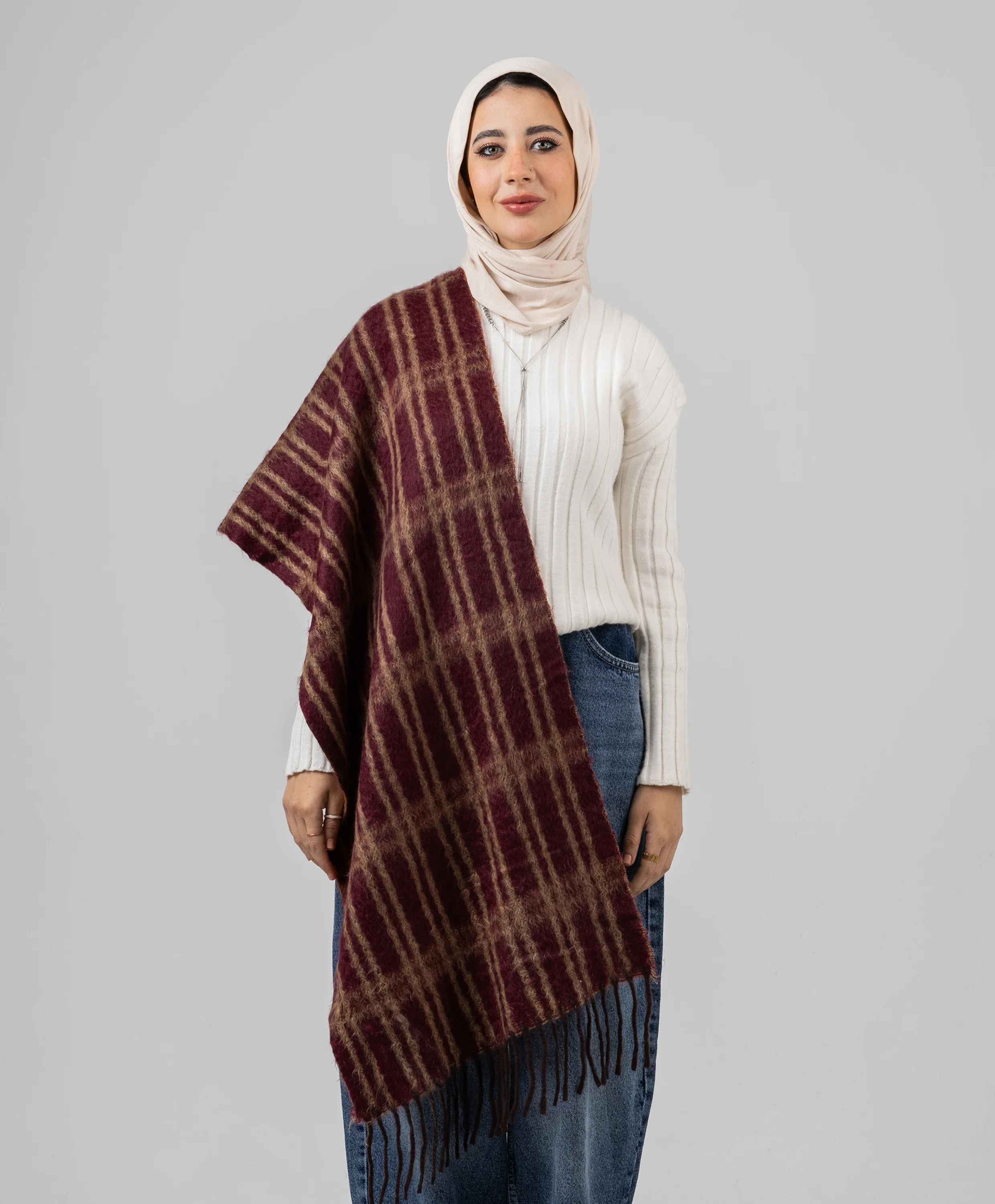 Comfort Plaid Shawl - Image 5