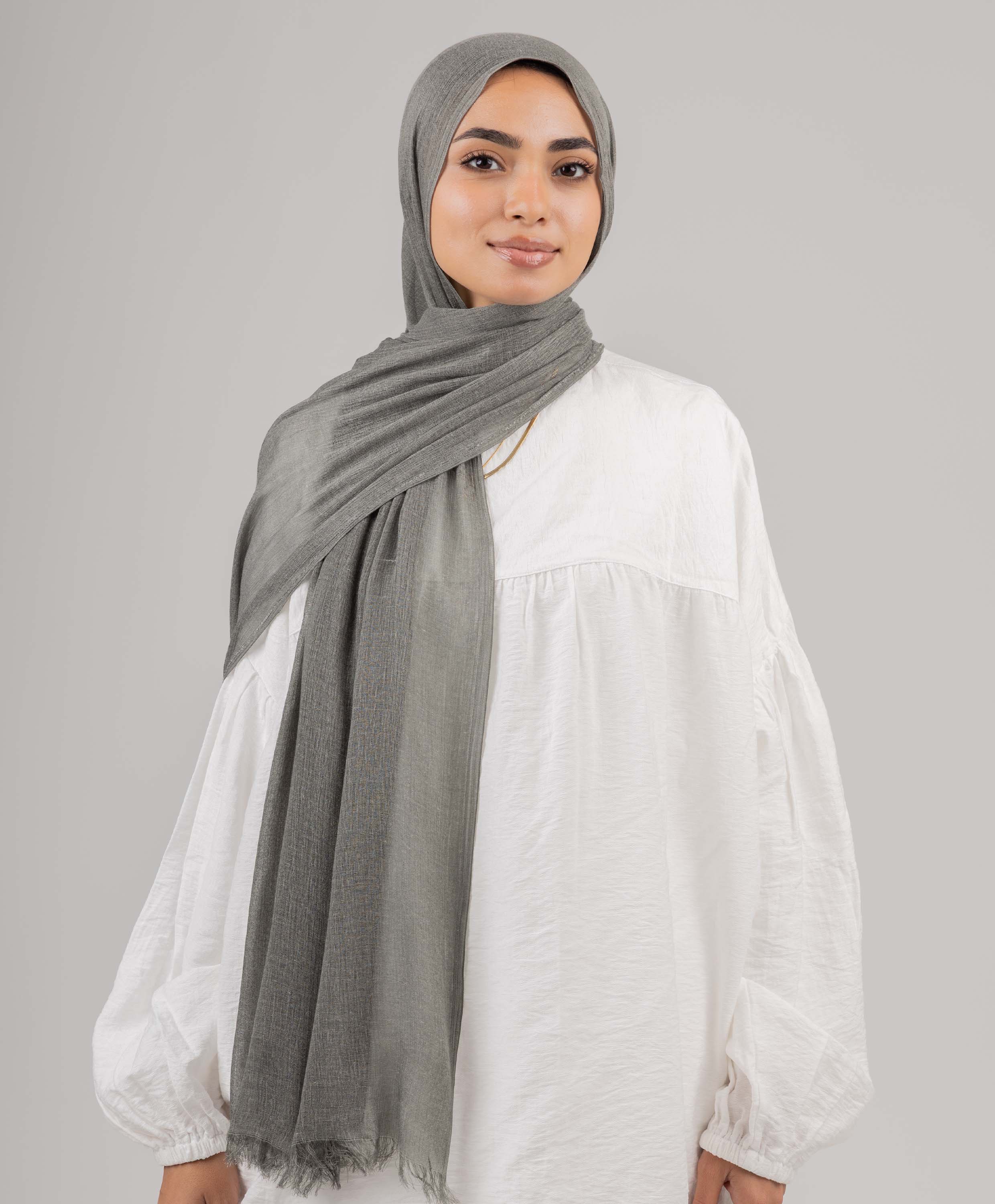 Cozy Marble Linen Scarf - Image 12