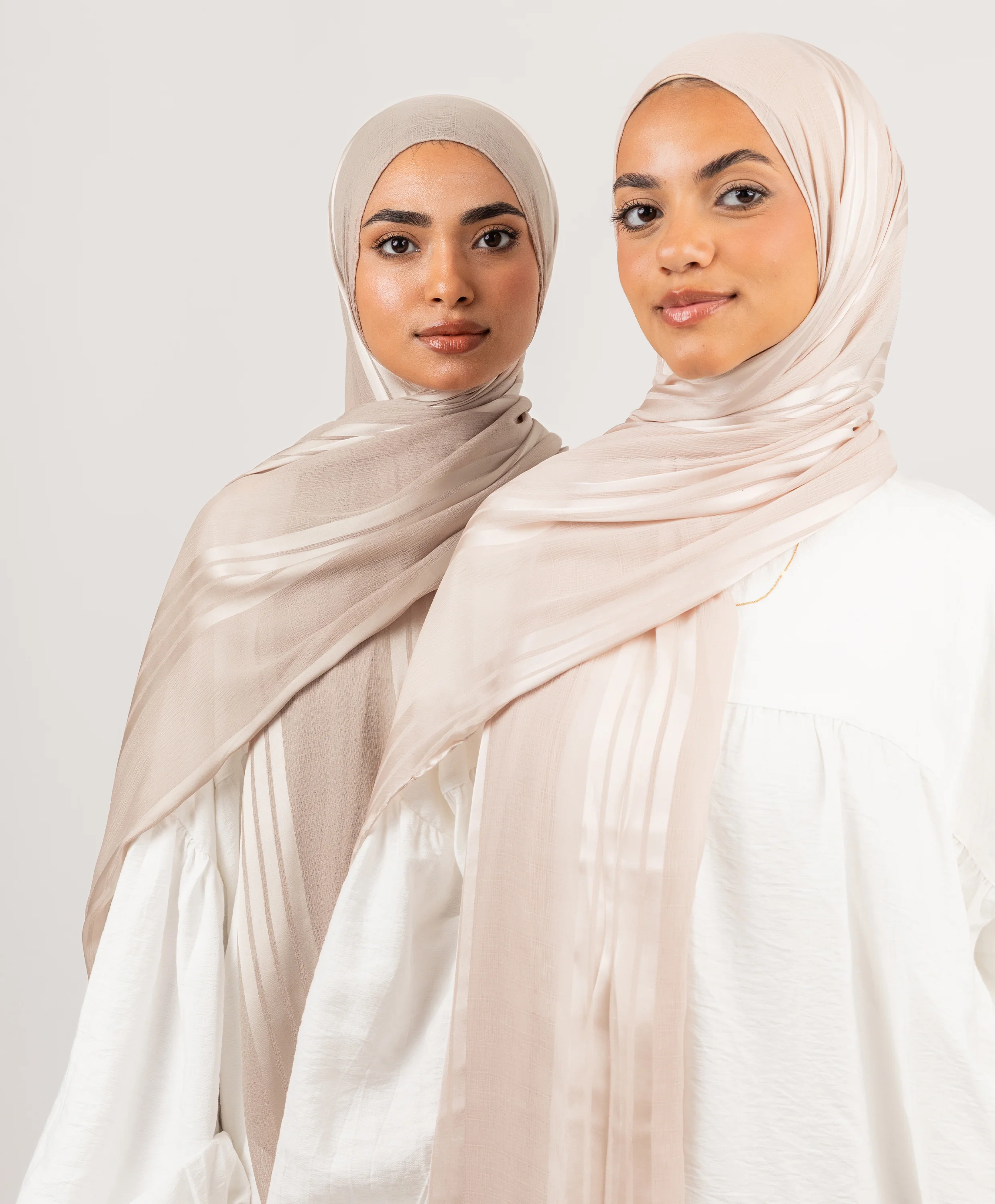 Crinkle Satin Chiffon Scarf - Image 2