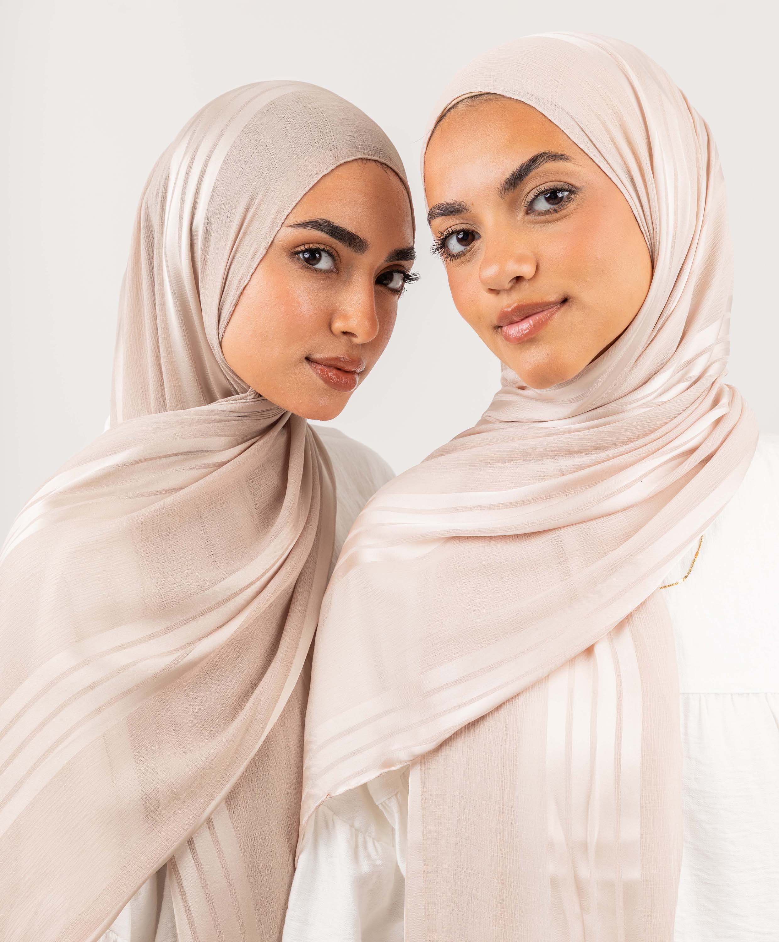 Crinkle Satin Chiffon Scarf - Image 3