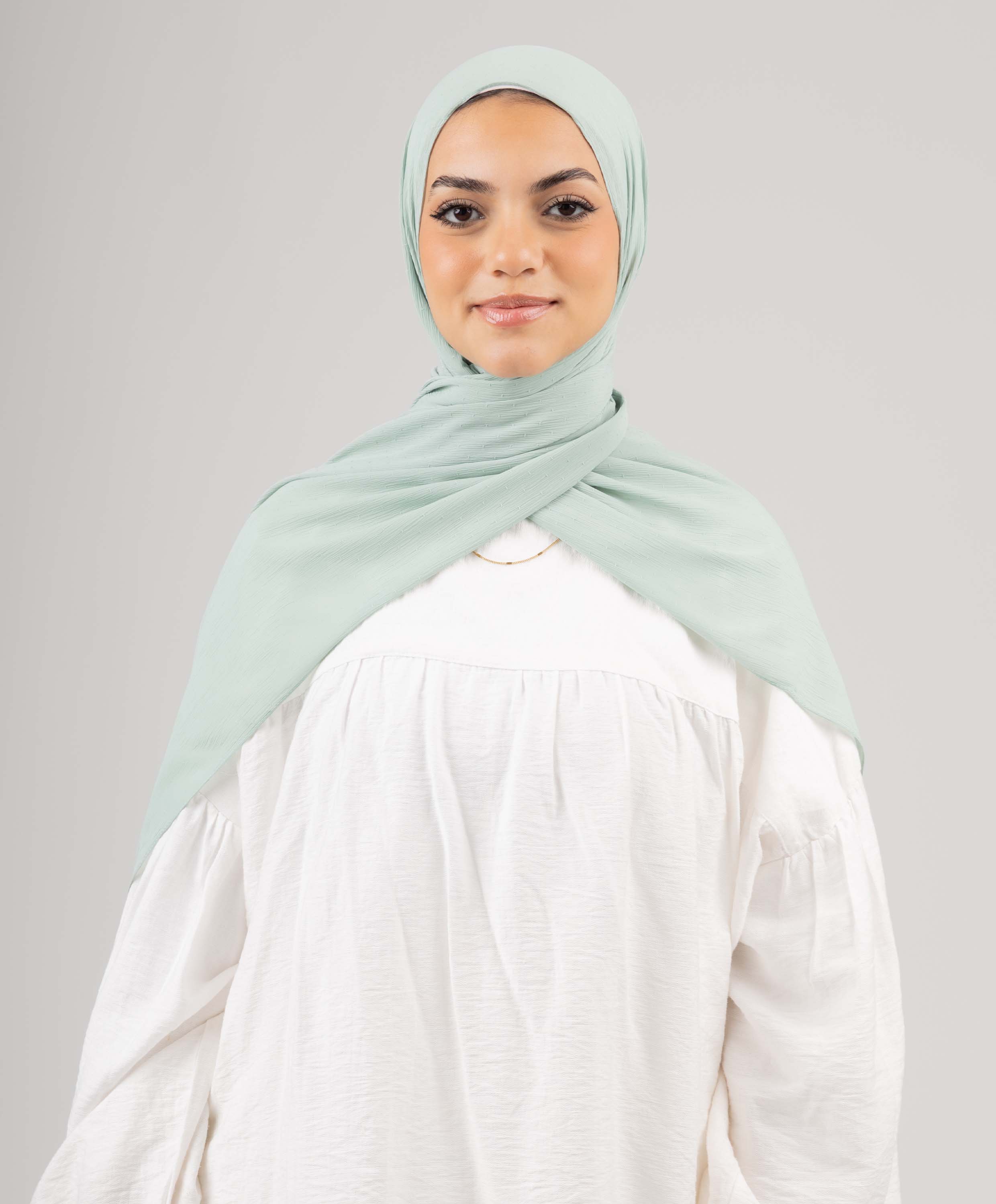 Dots Crinkle Chiffon Scarf - Image 8