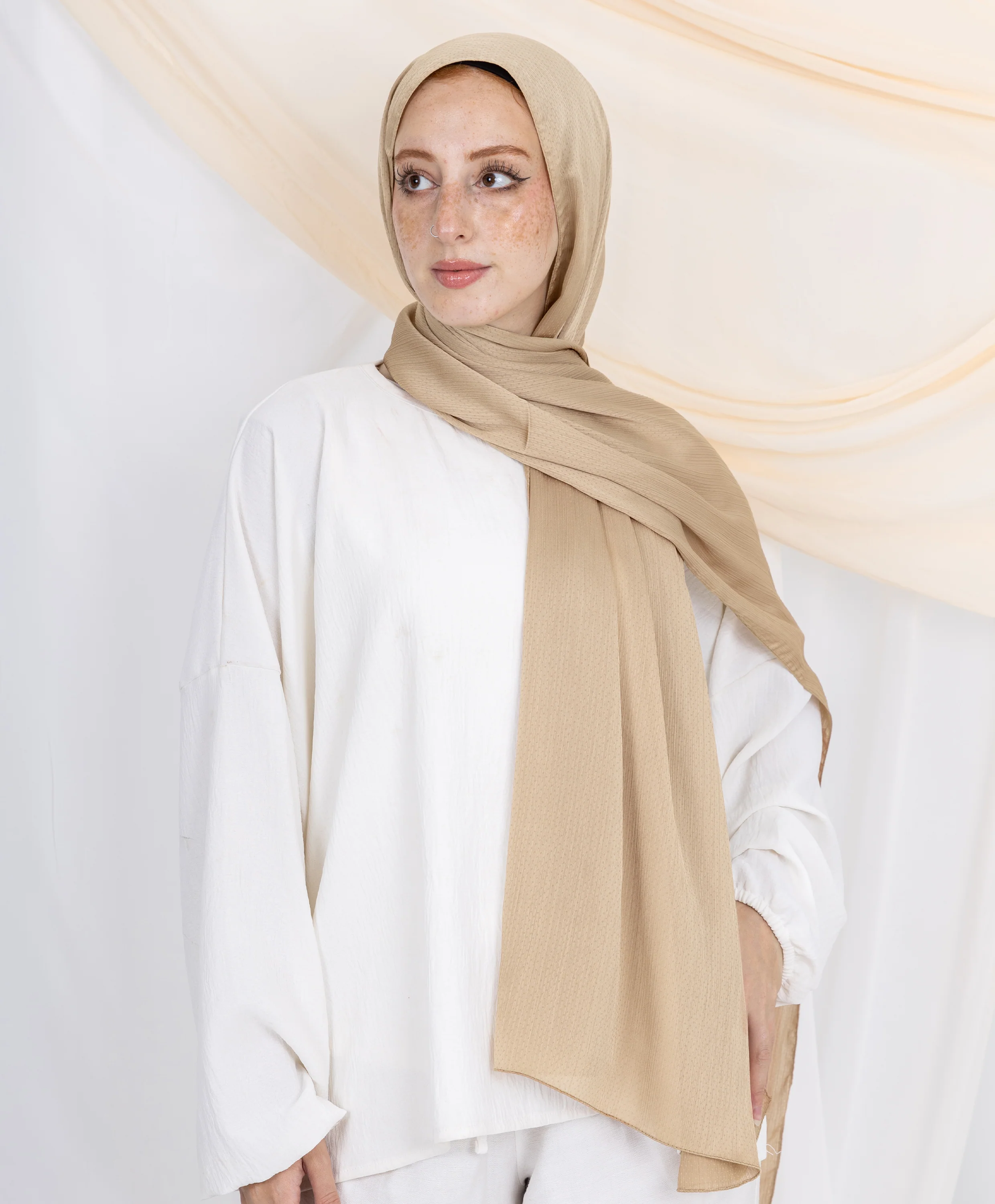 Dots Crinkle Silk Scarf - Image 12