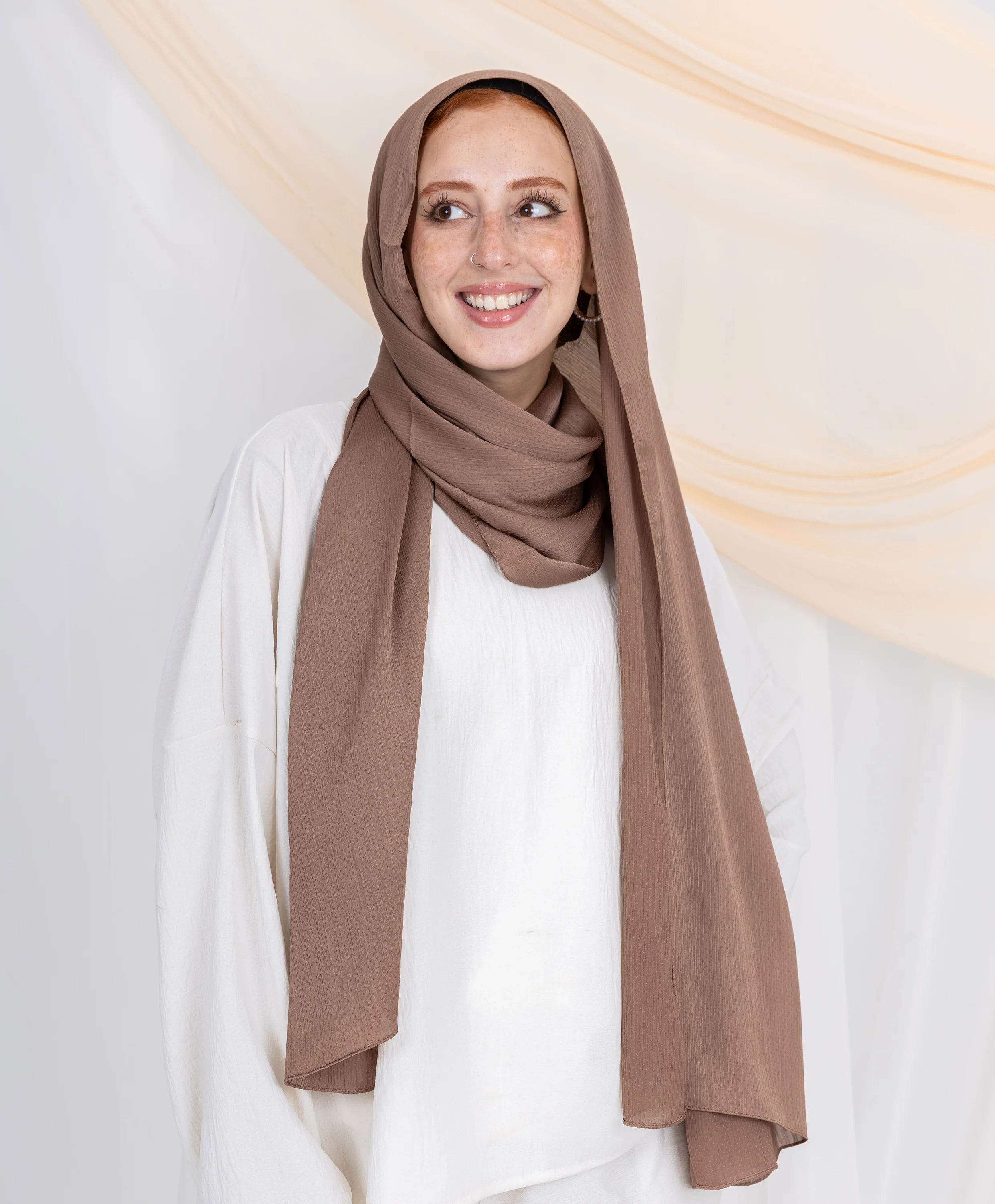 Dots Crinkle Silk Scarf - Image 35