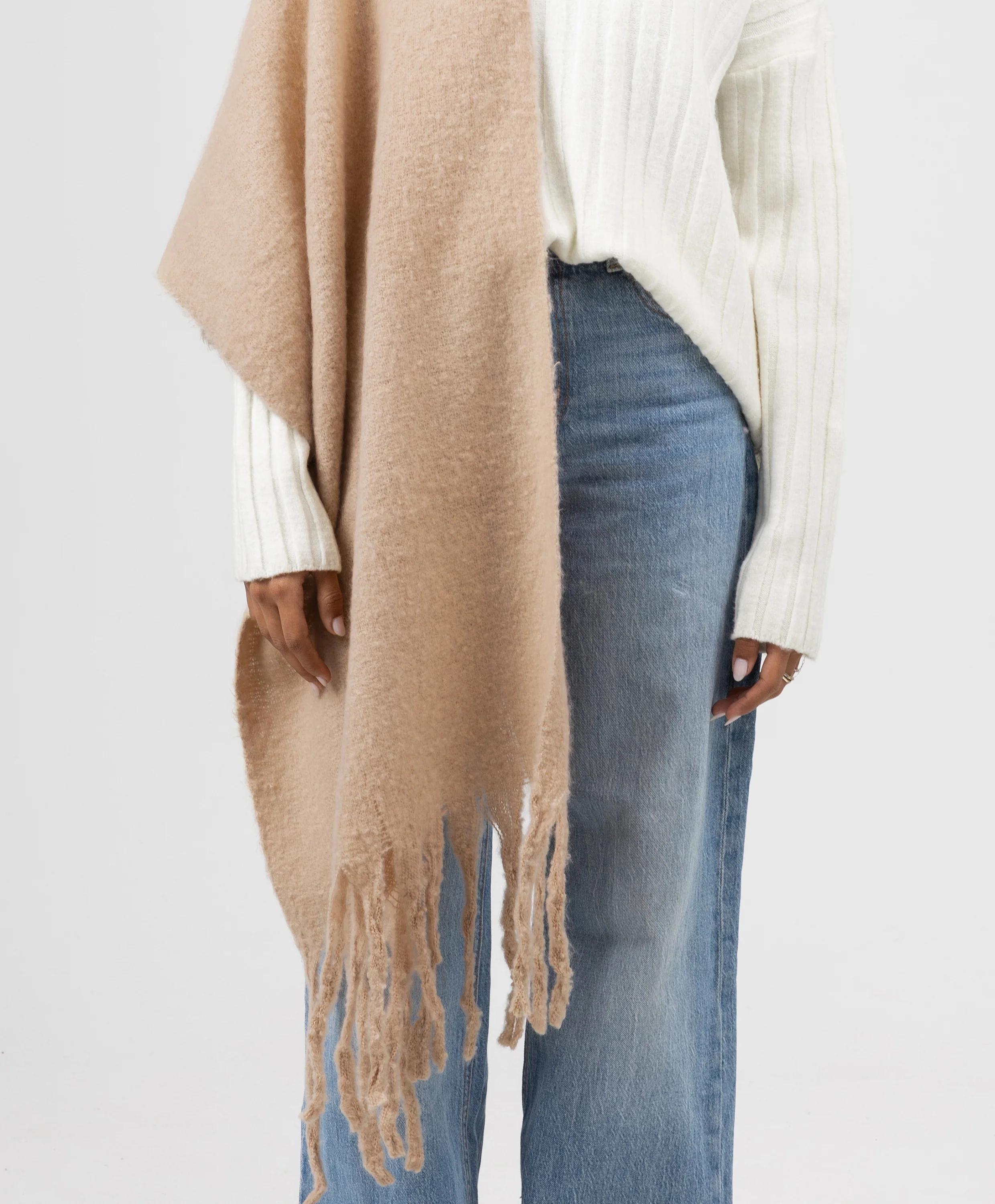 Essential Shawl-Beige - Image 2