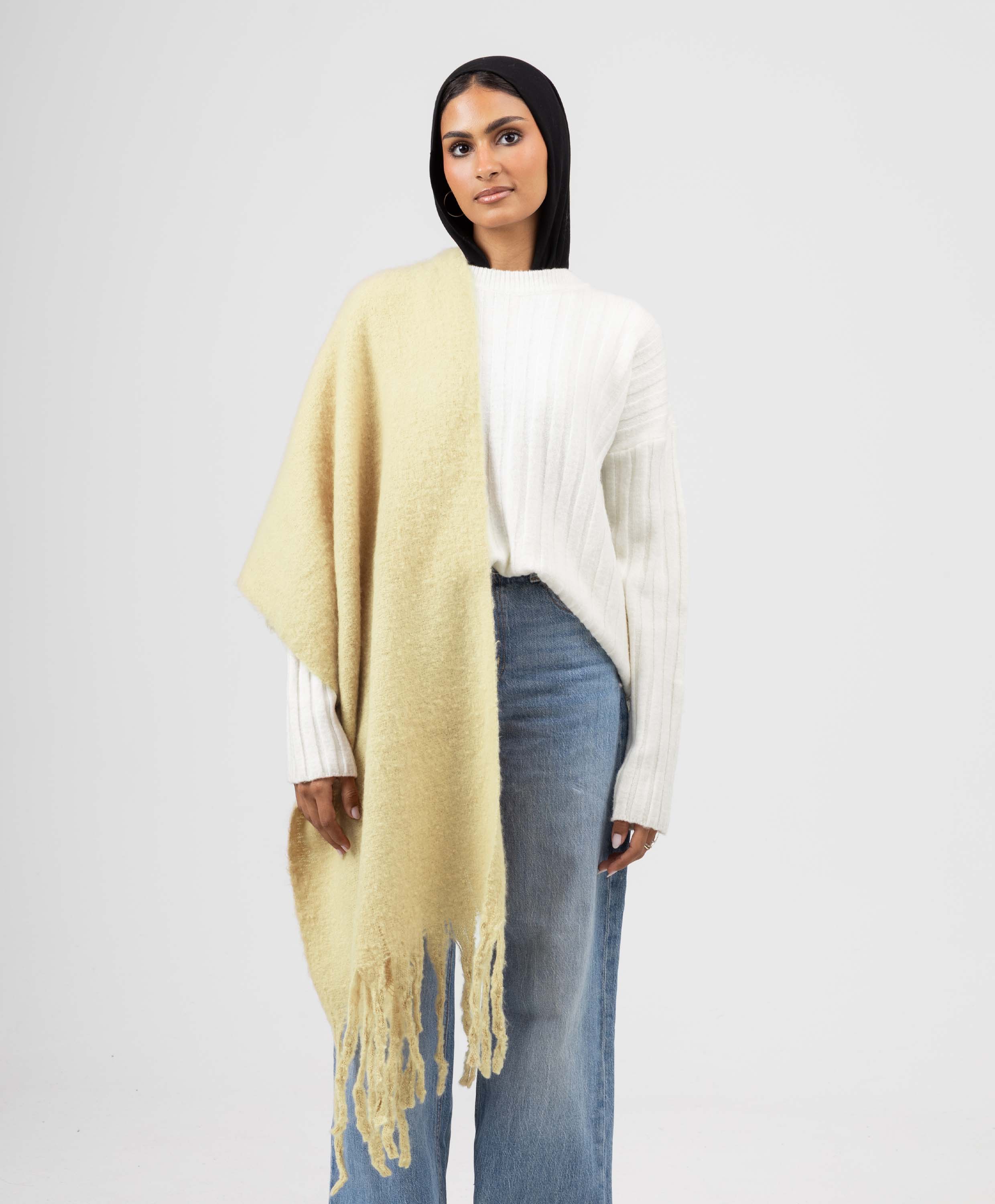 Essential Shawl-Butter Yellow