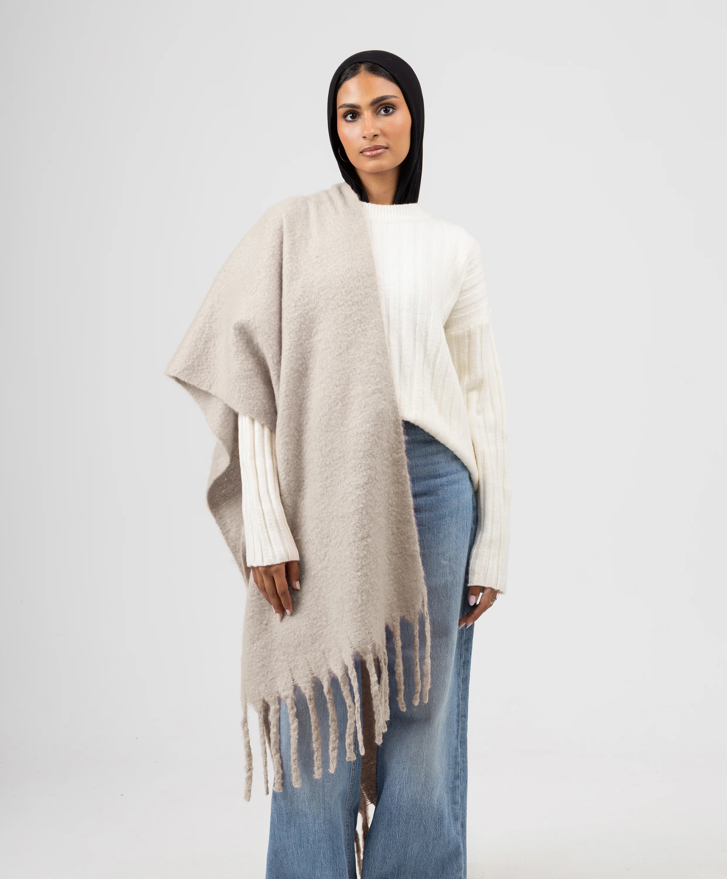 Essential Shawl-Linen Beige