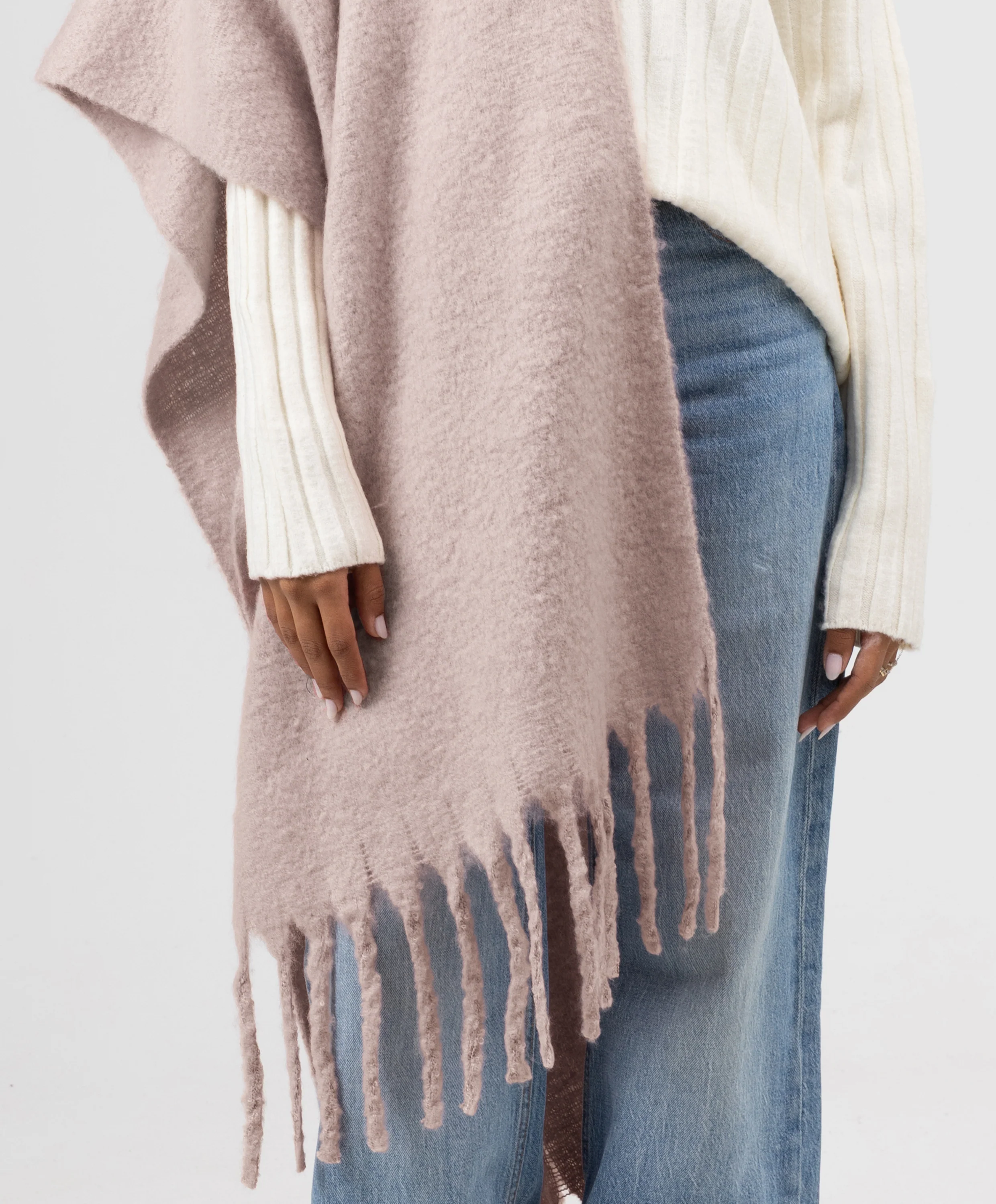 Essential Shawl-Oyster Pink - Image 2