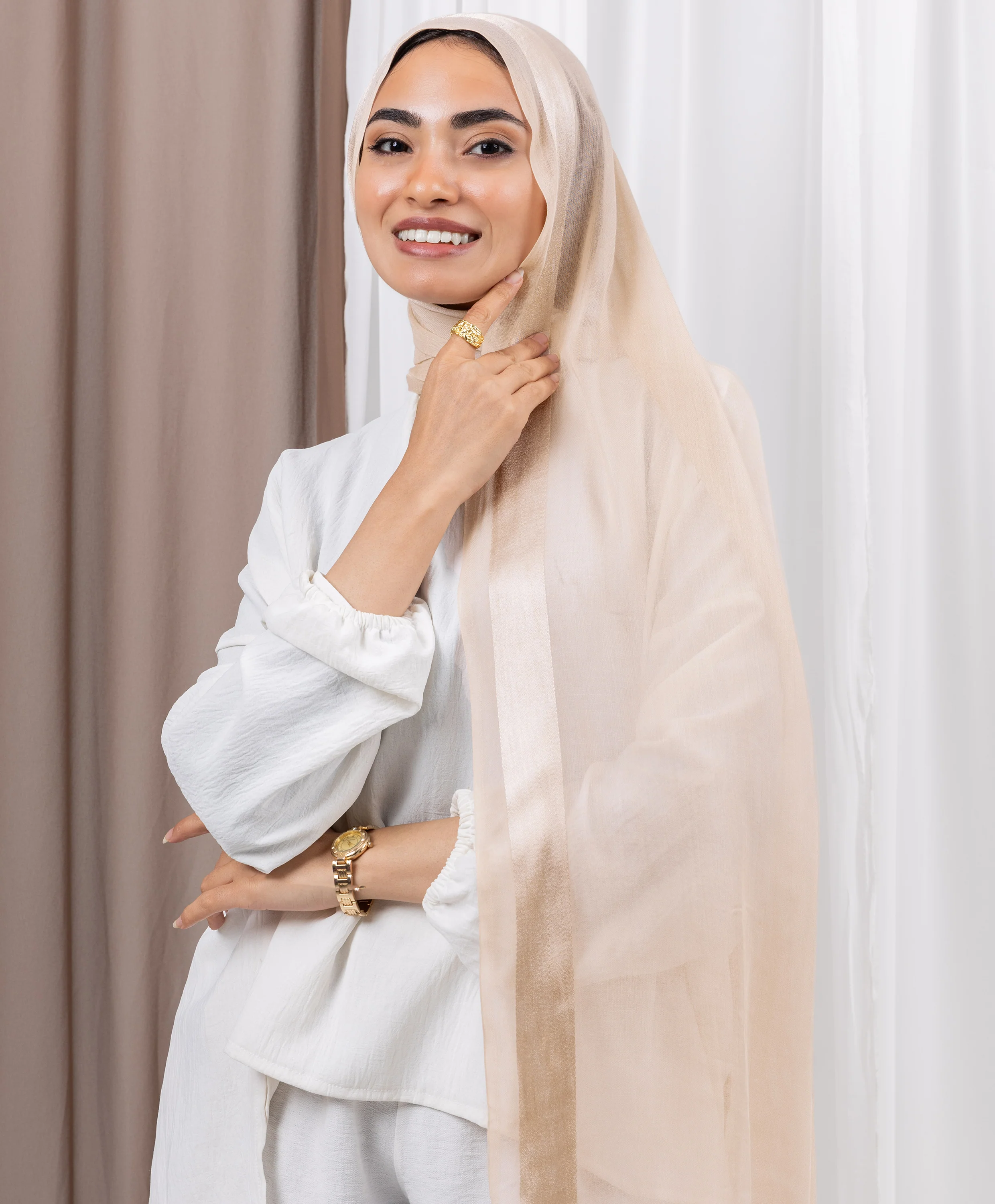 Everyday Linen Satin Scarf - Image 10