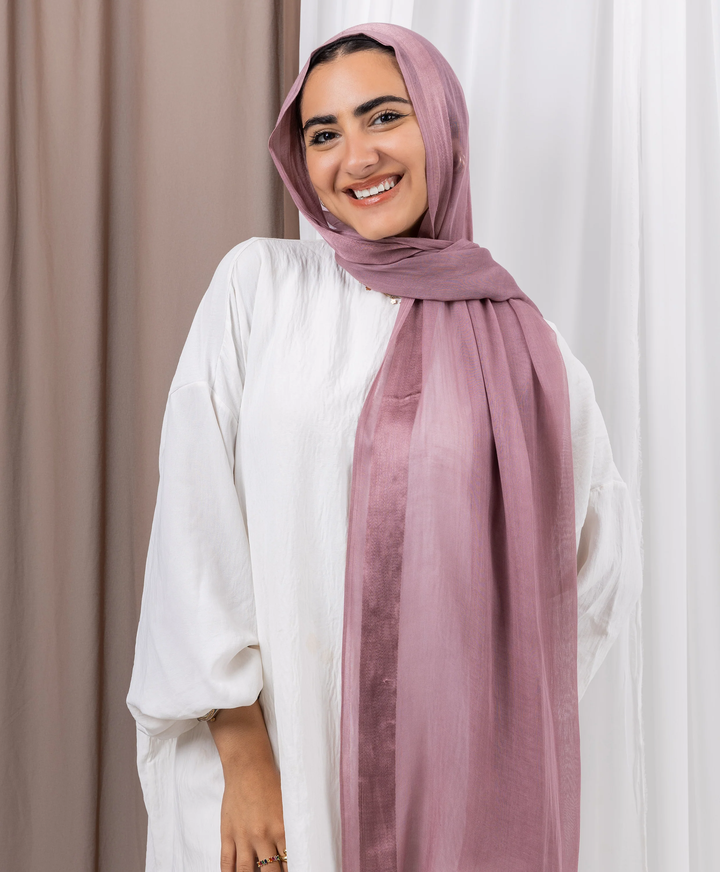Everyday Linen Satin Scarf - Image 15