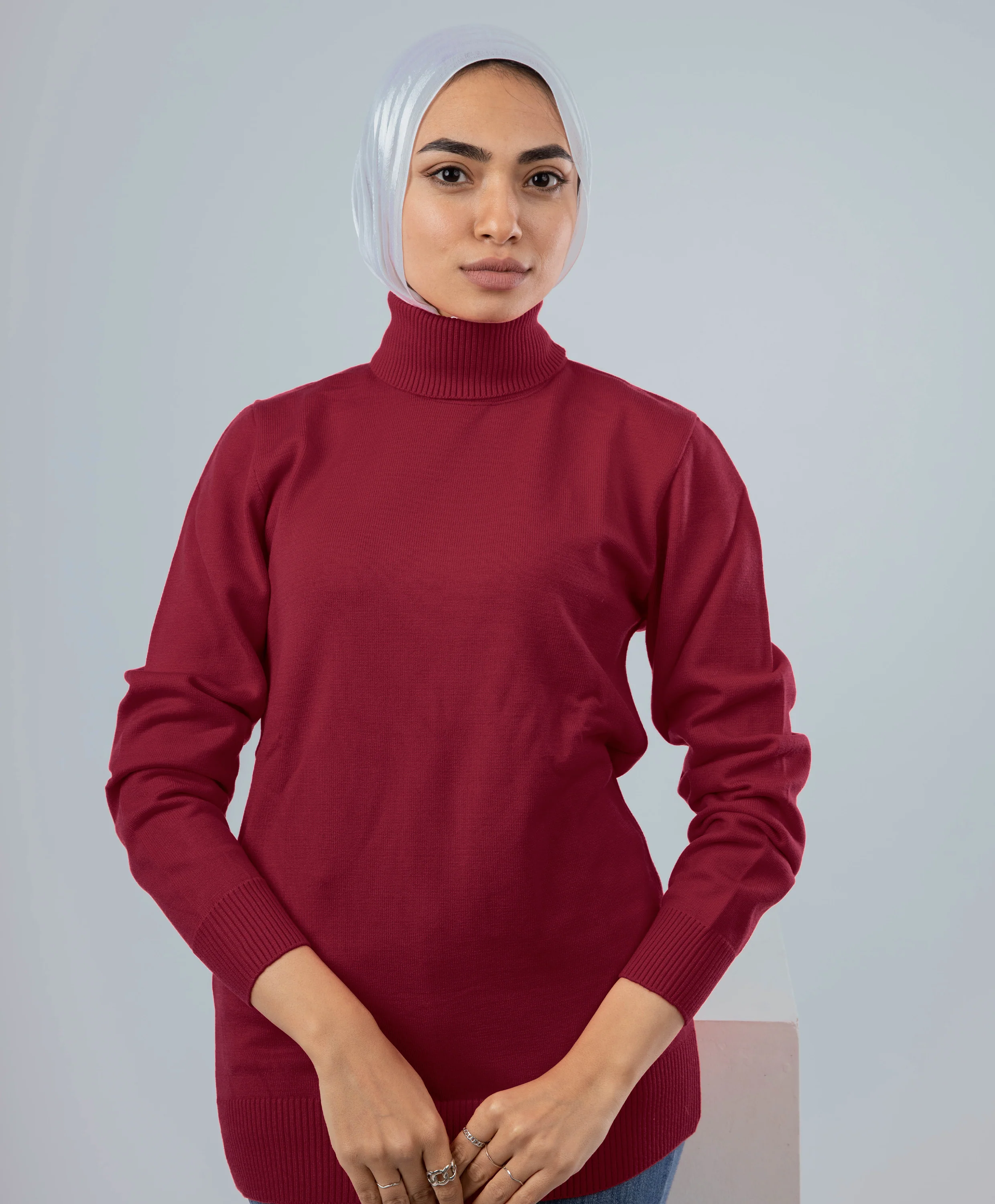 Fitted Basic Pullover - Image 24