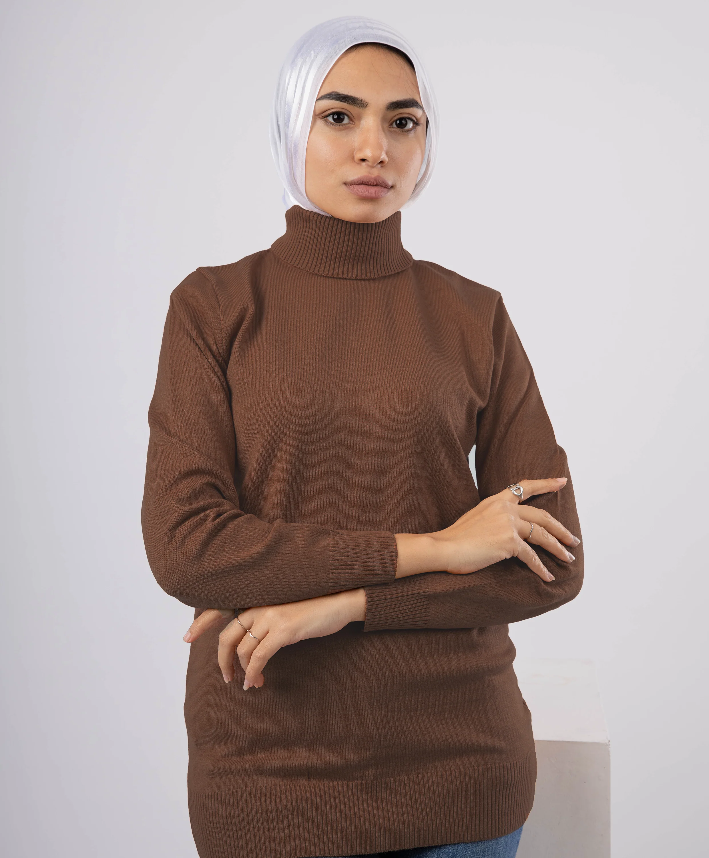 Fitted Basic Pullover - Image 35
