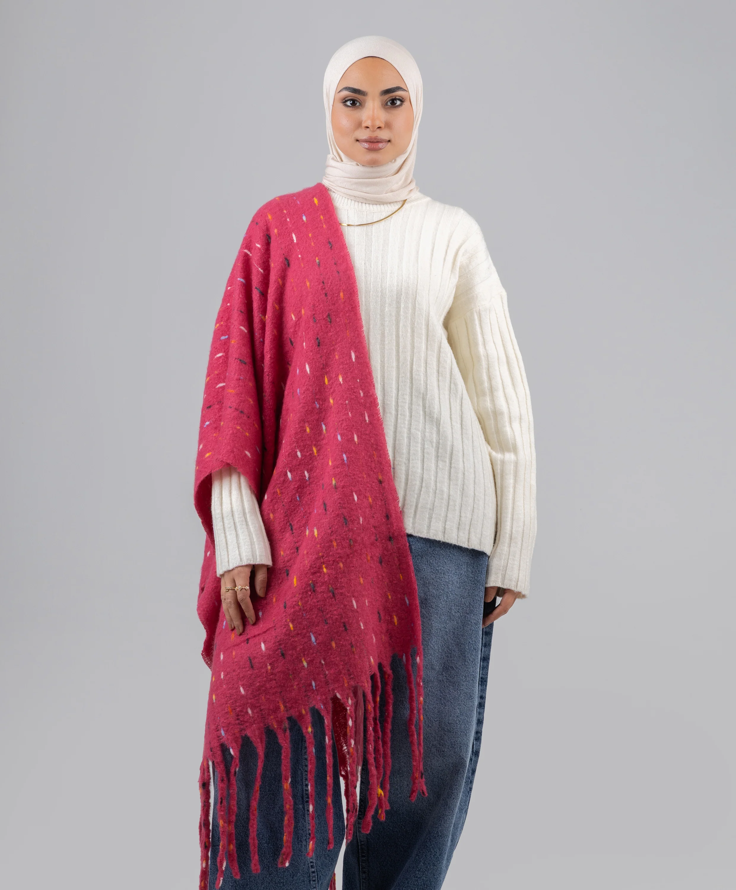 Flecks Winter Shawl - Image 6