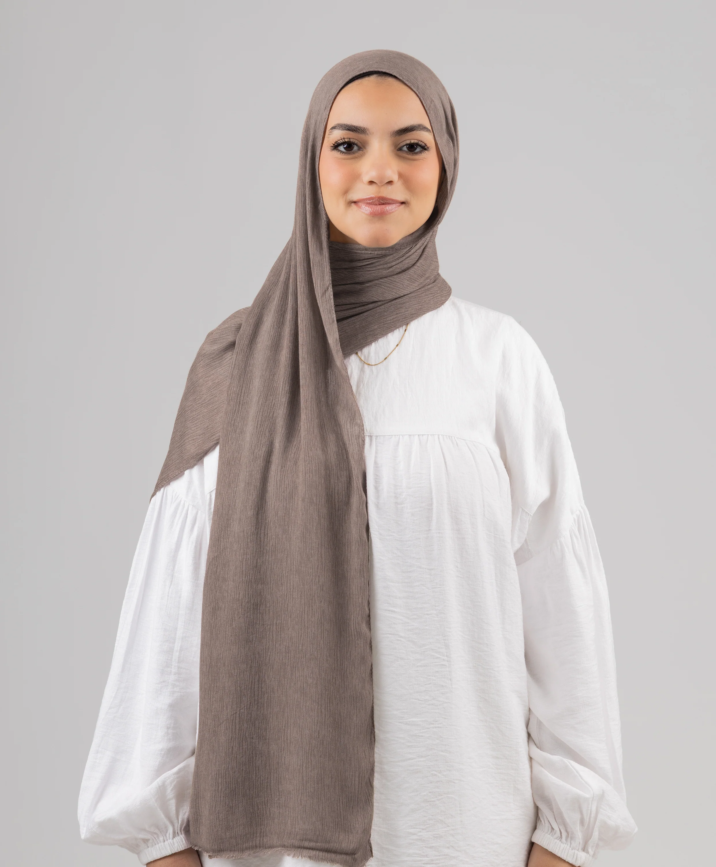 Foggy Marble Tassels Cotton Scarf - Image 32