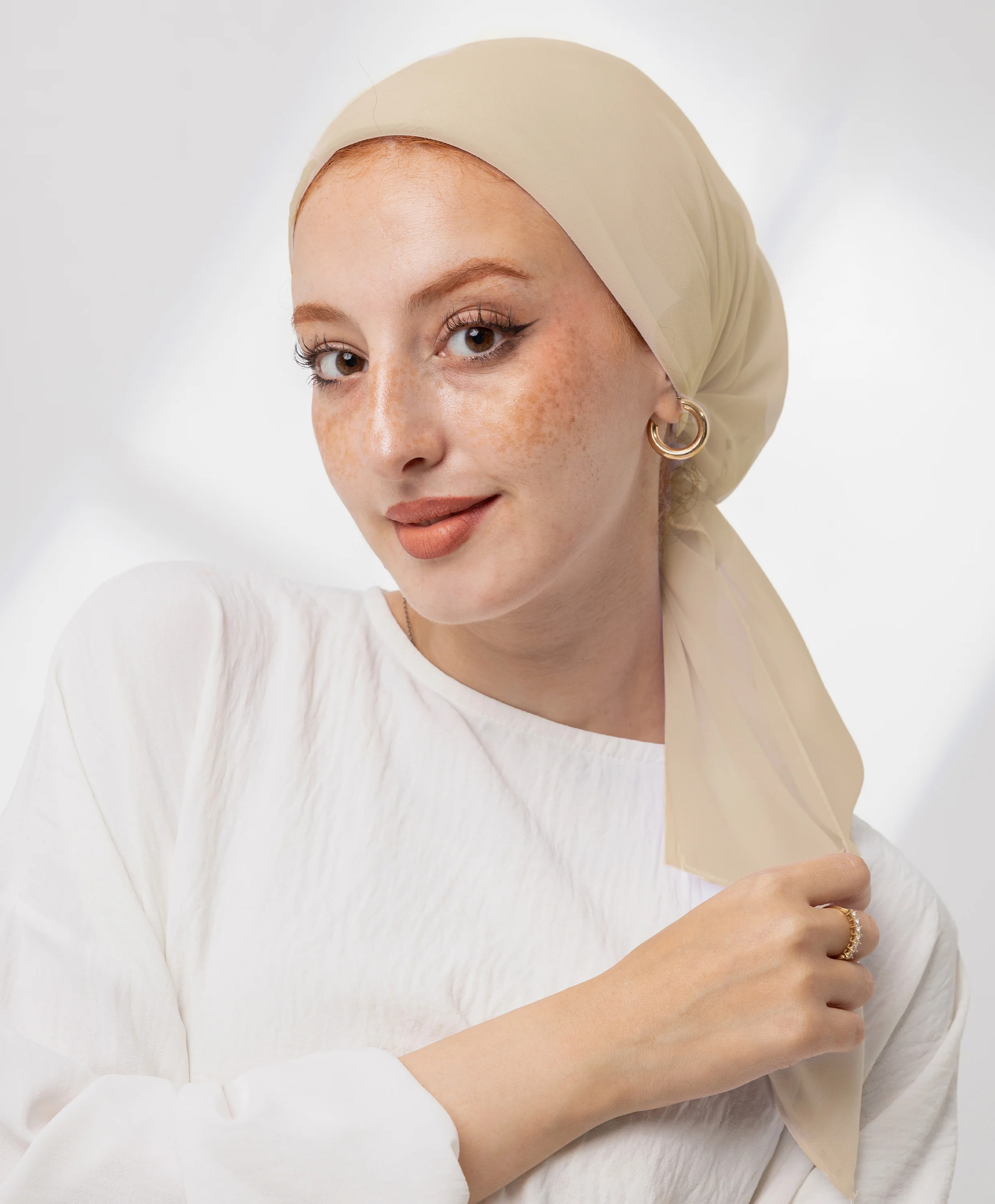 Girly Chiffon Square Scarf - Image 34