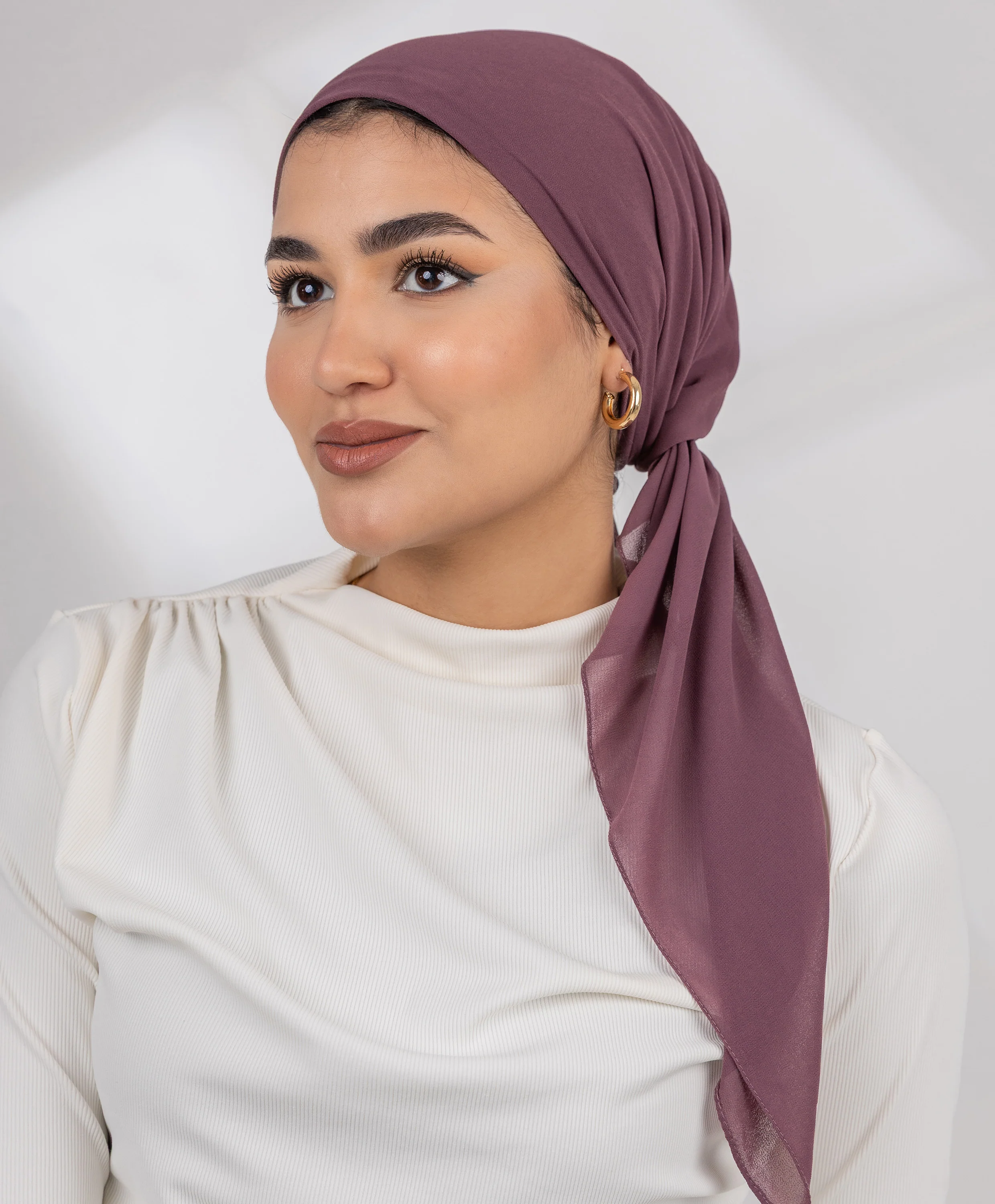 Girly Chiffon Square Scarf - Image 5