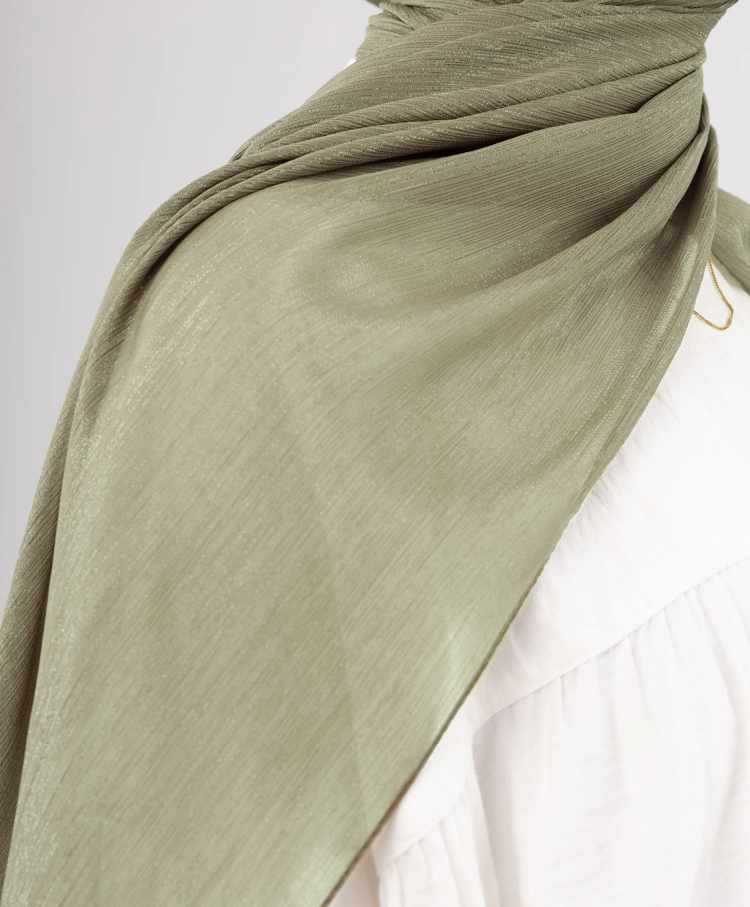 Glittery Chiffon Scarf - Image 32