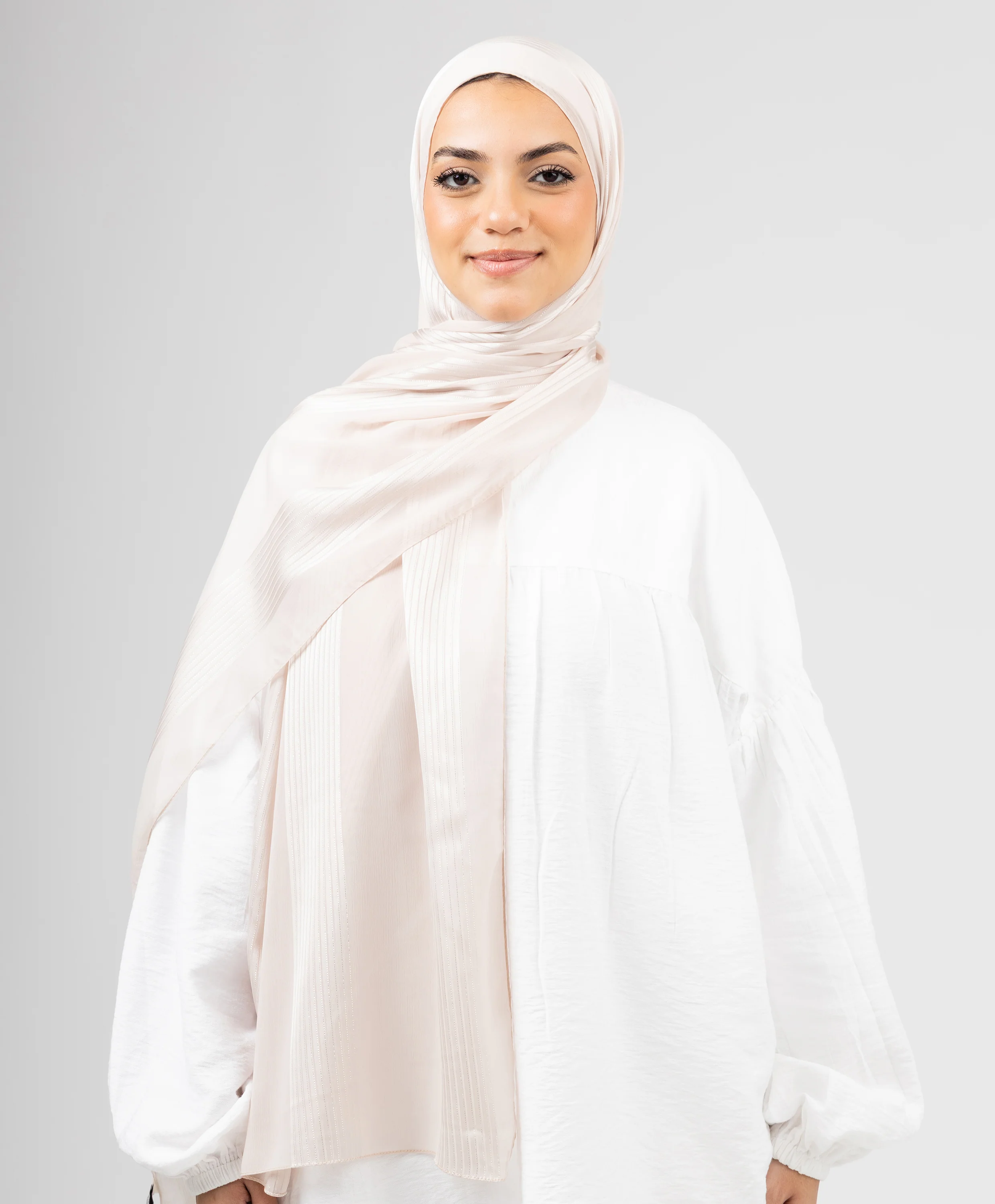 Glittery Crinkle Satin Chiffon Scarf - Image 16