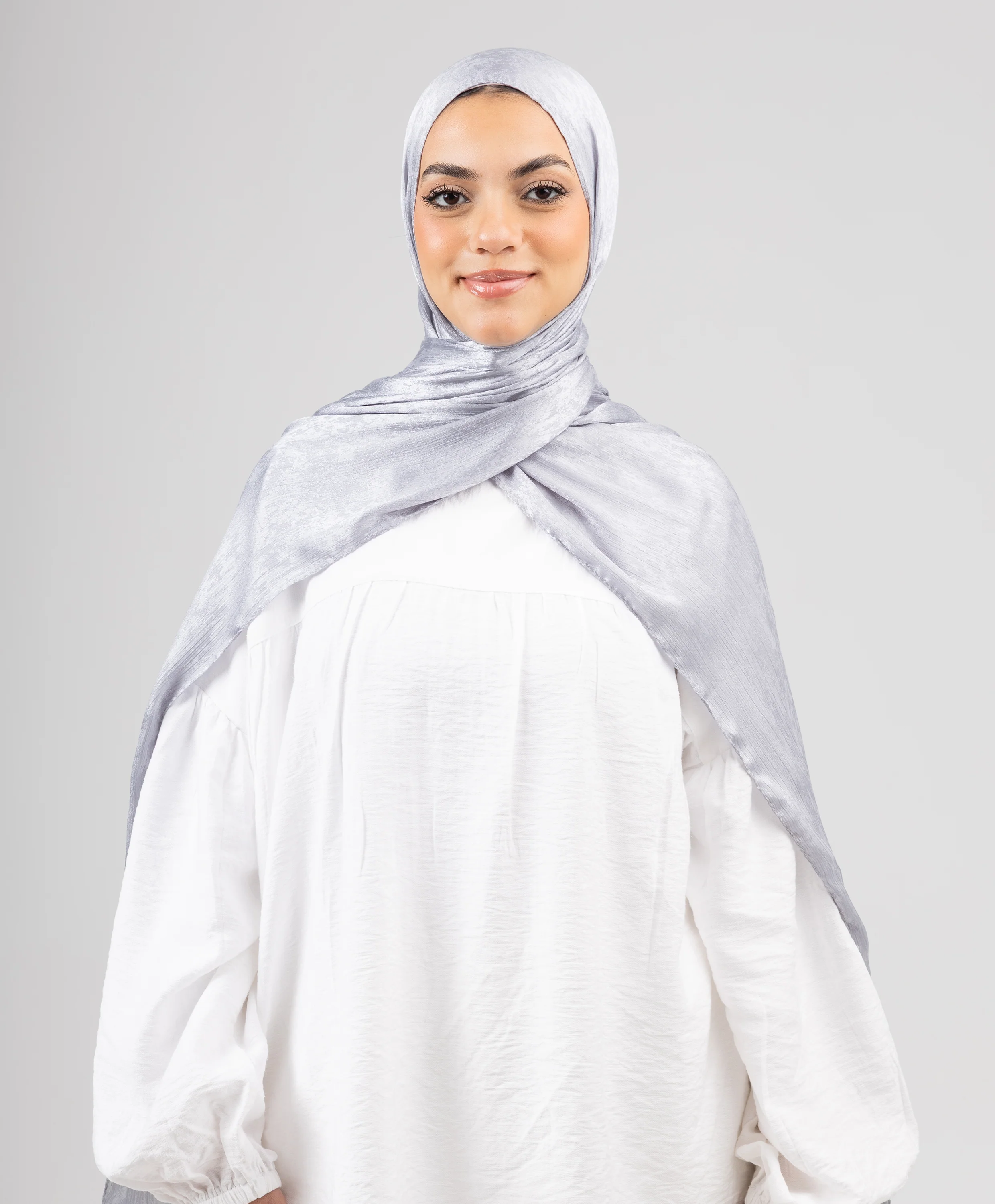 Glossy Satin Scarf - Image 11