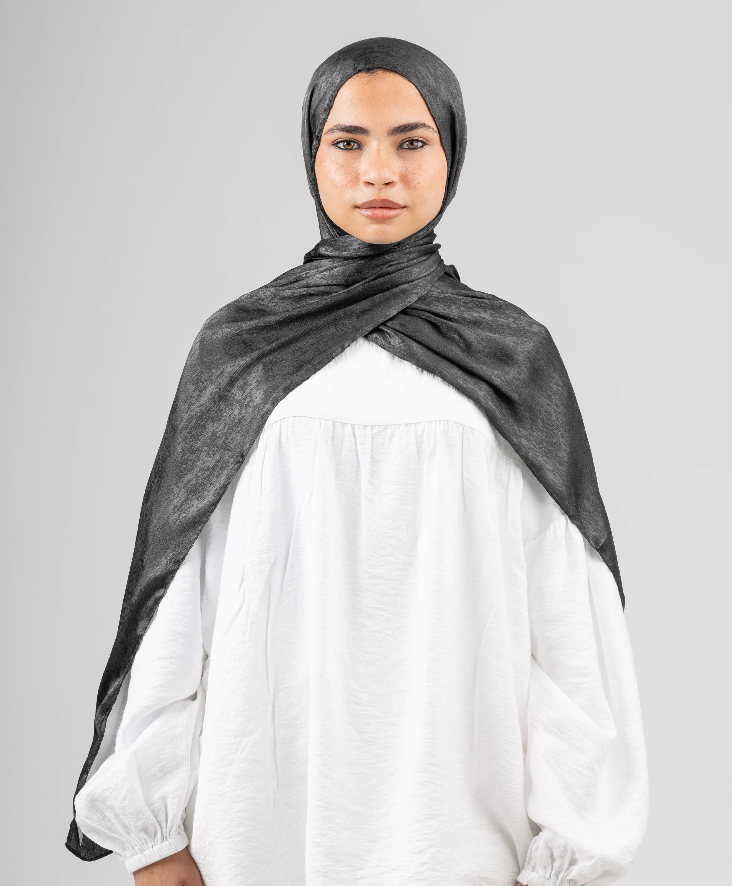 Glossy Satin Scarf - Image 12
