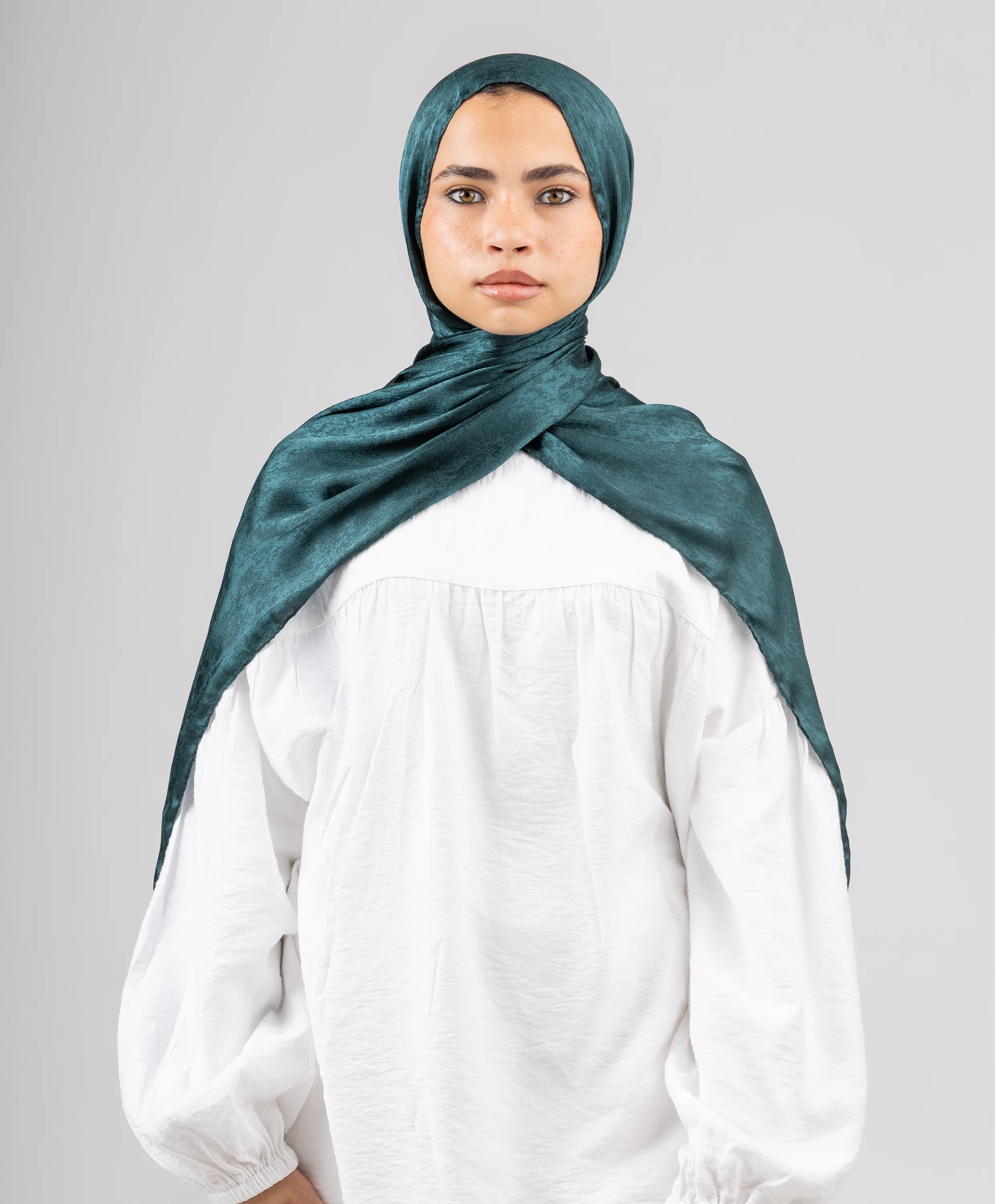 Glossy Satin Scarf - Image 13
