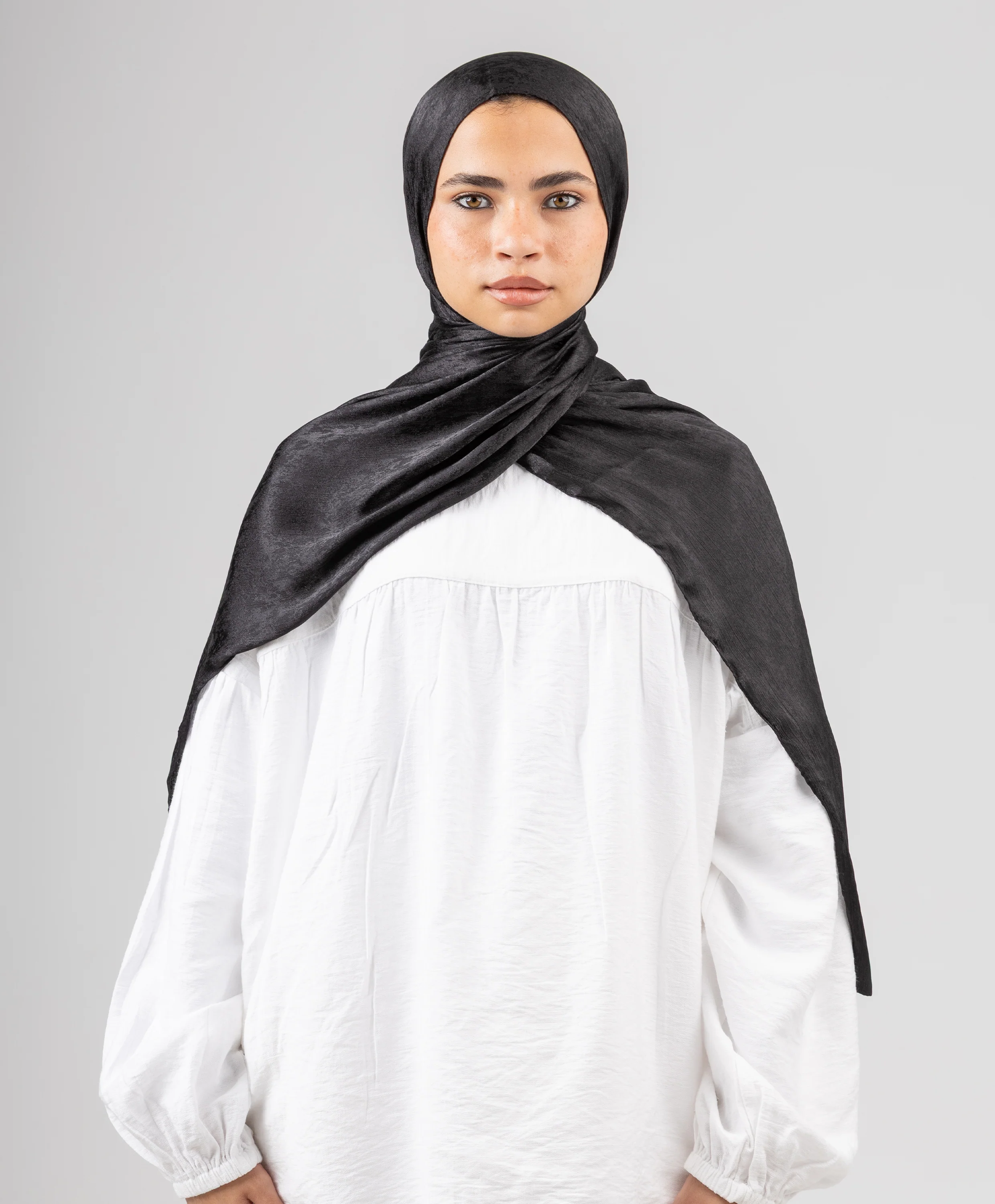 Glossy Satin Scarf - Image 14