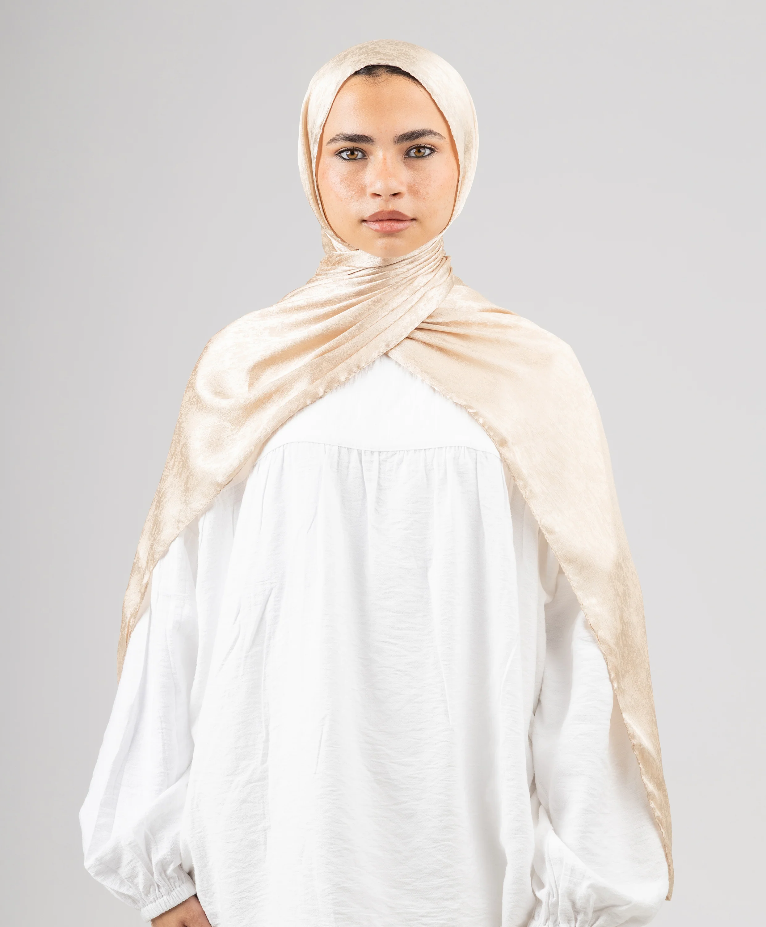 Glossy Satin Scarf - Image 16