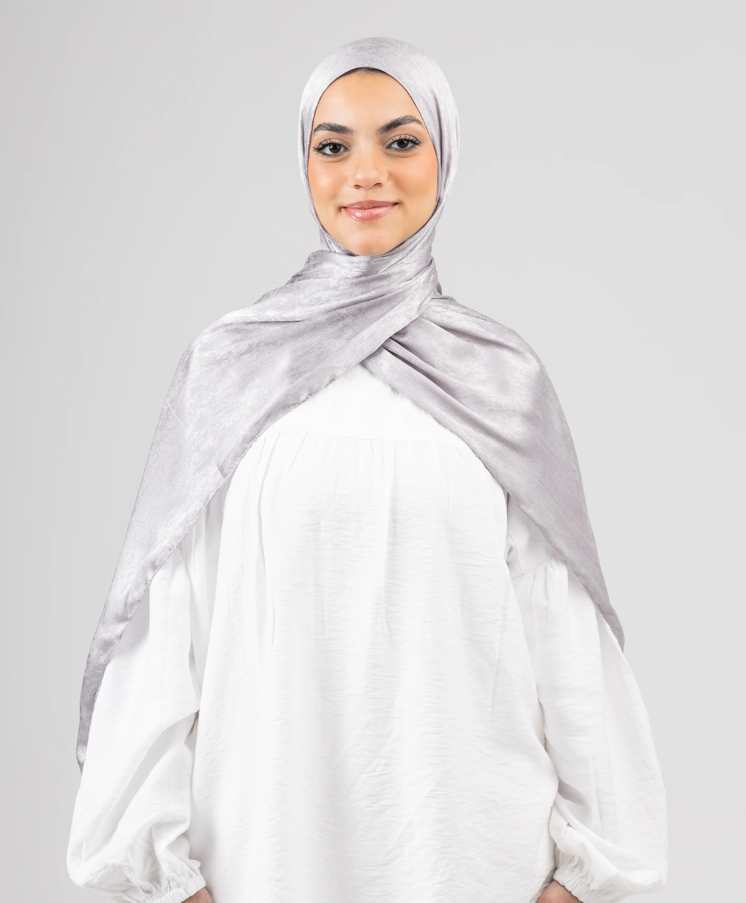 Glossy Satin Scarf - Image 17