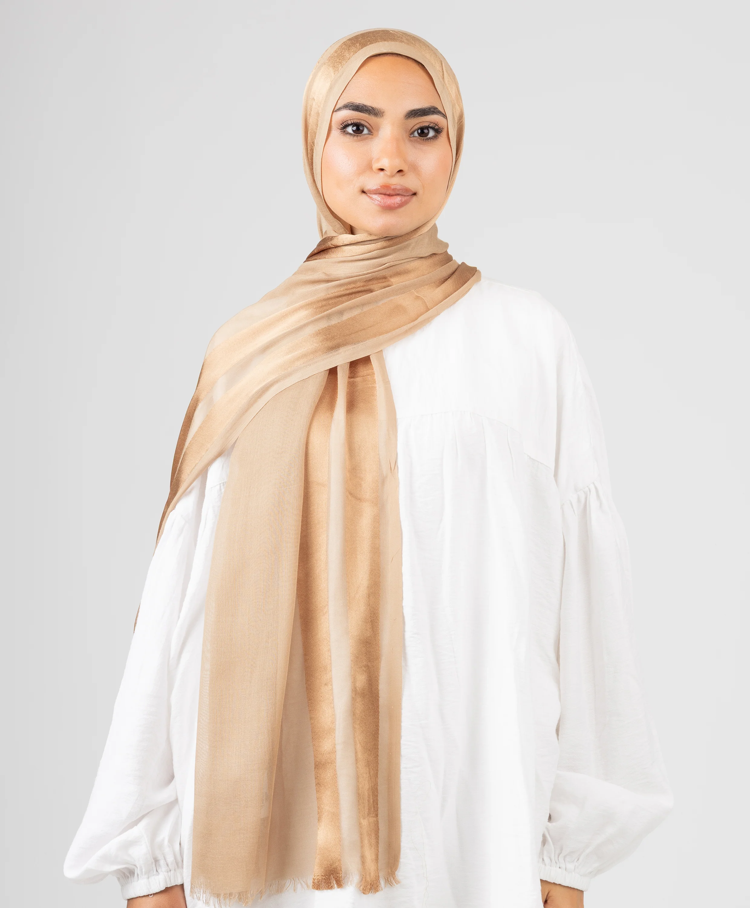 Glowy Satin Linen Scarf - Image 13