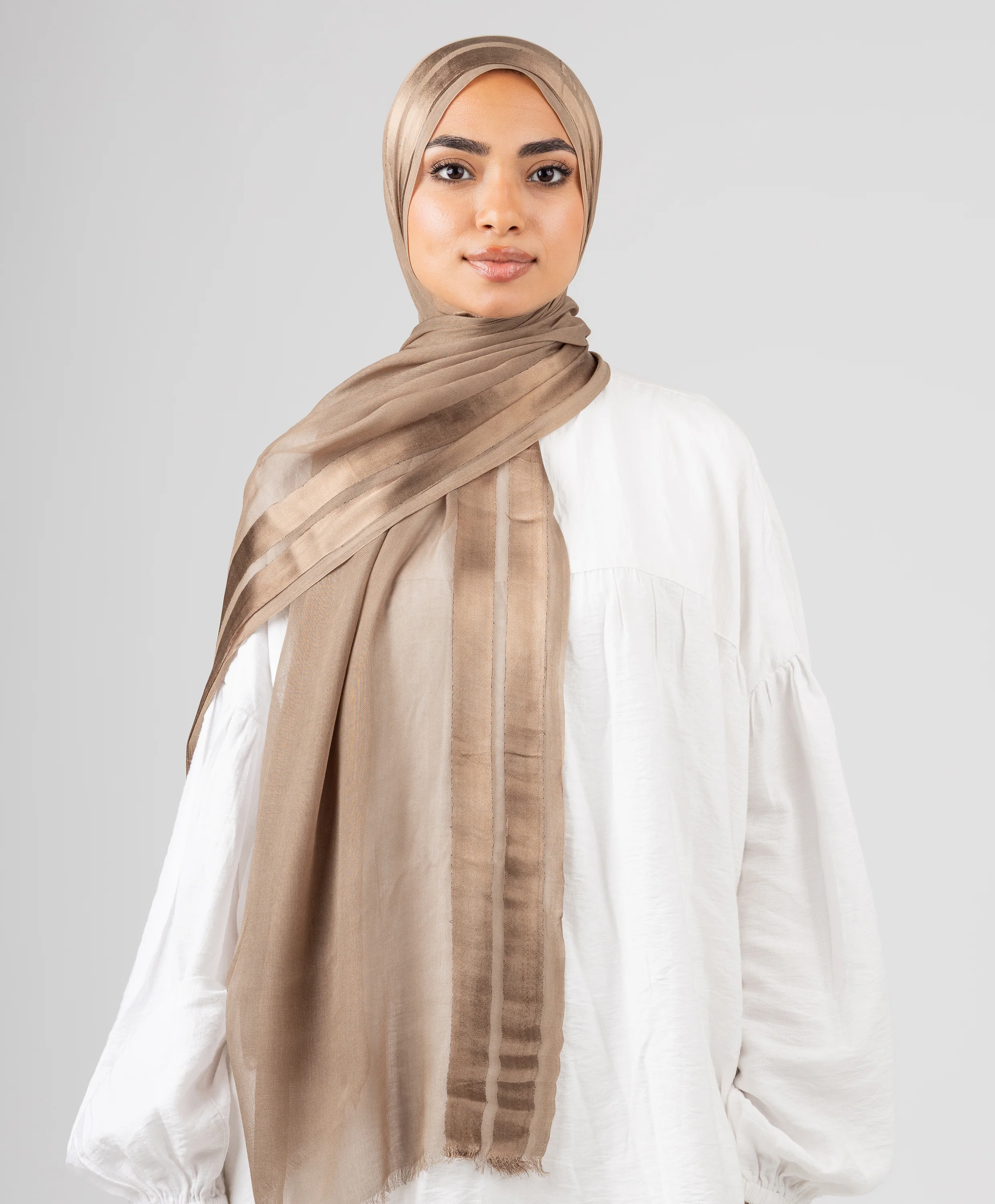 Glowy Satin Linen Scarf - Image 14