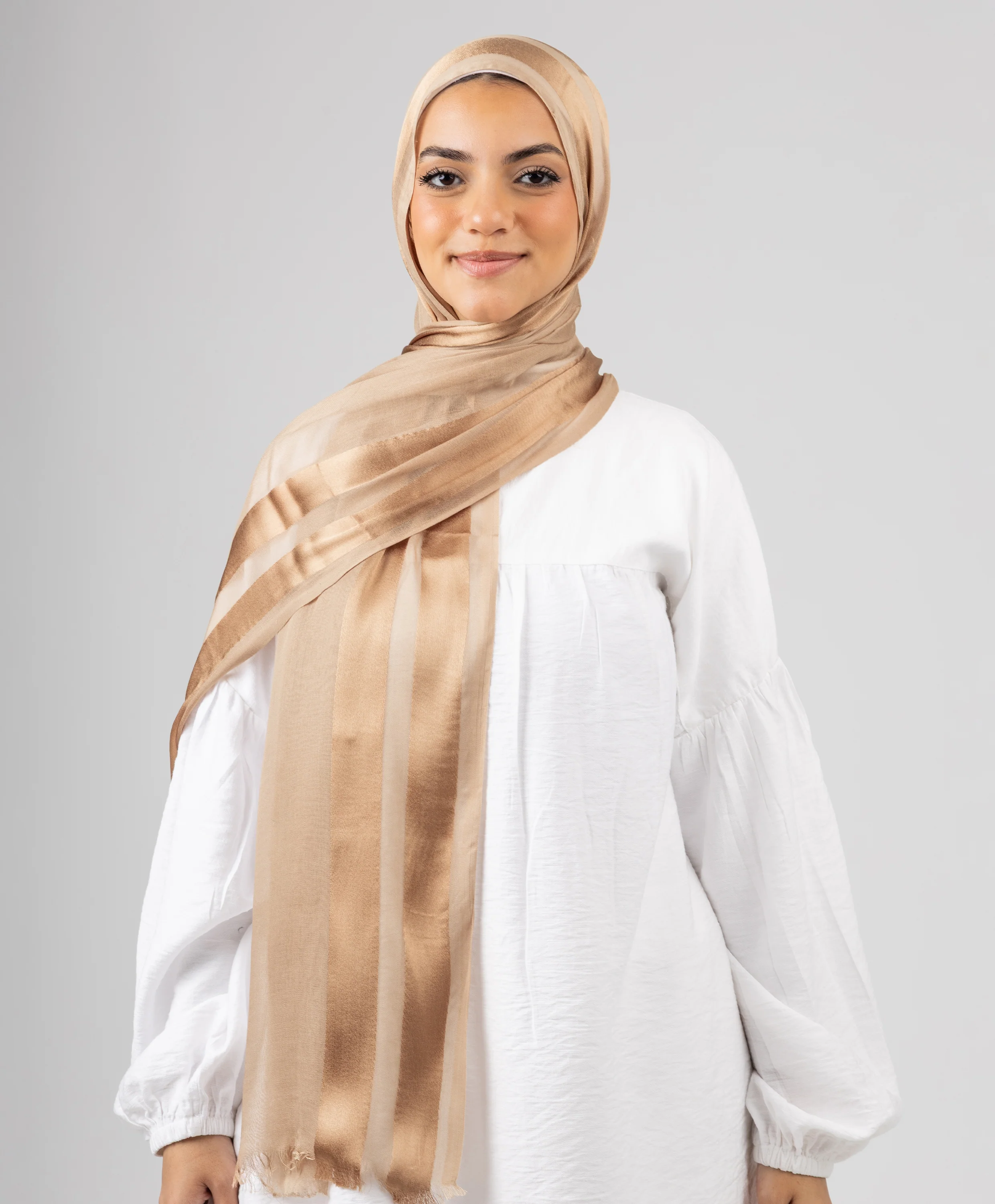 Glowy Satin Linen Scarf - Image 6