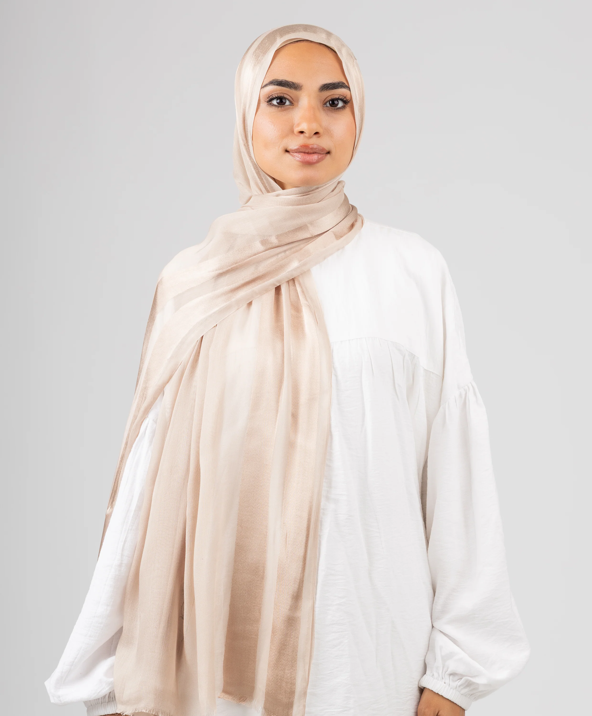 Glowy Satin Linen Scarf - Image 7