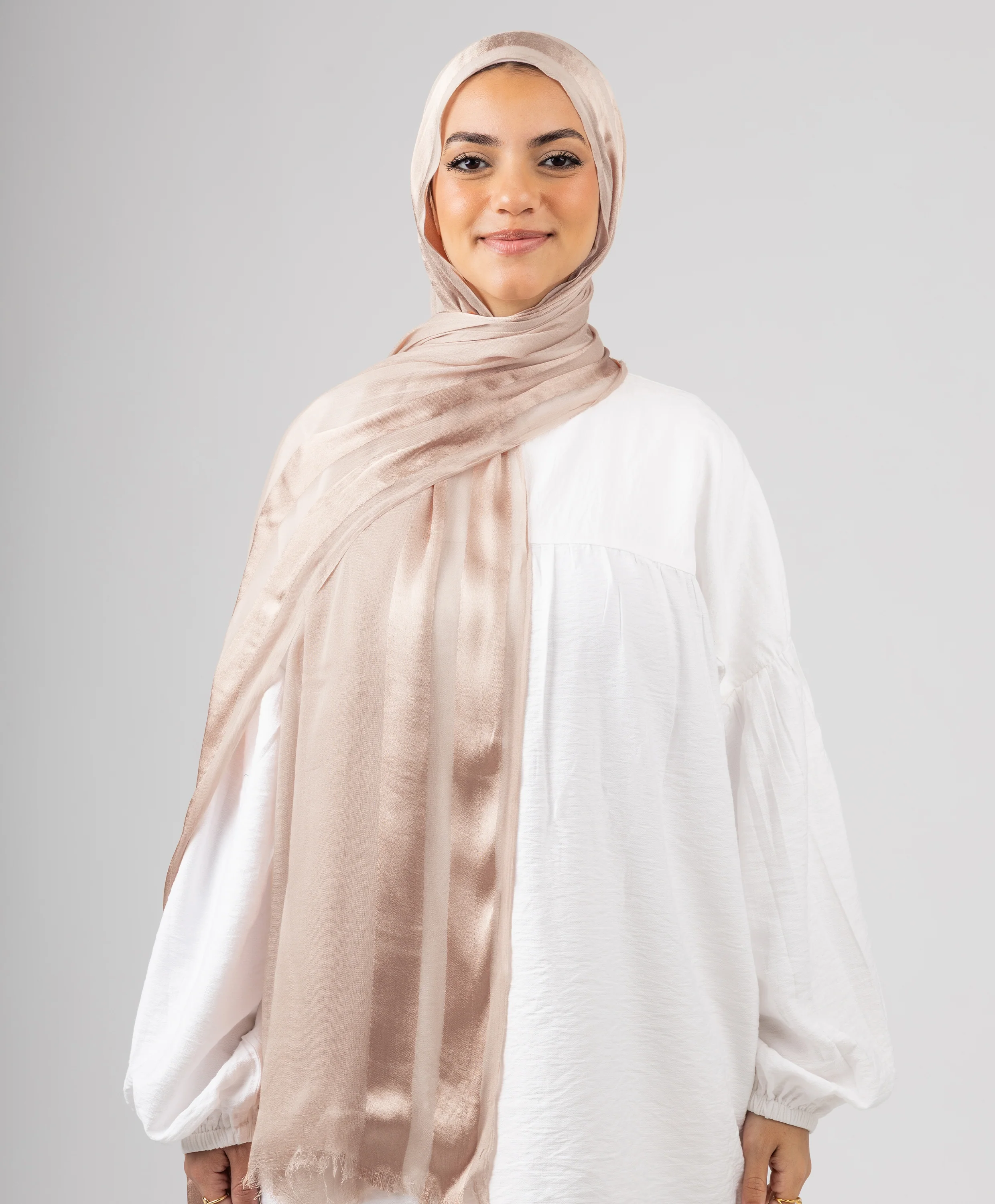 Glowy Satin Linen Scarf - Image 8