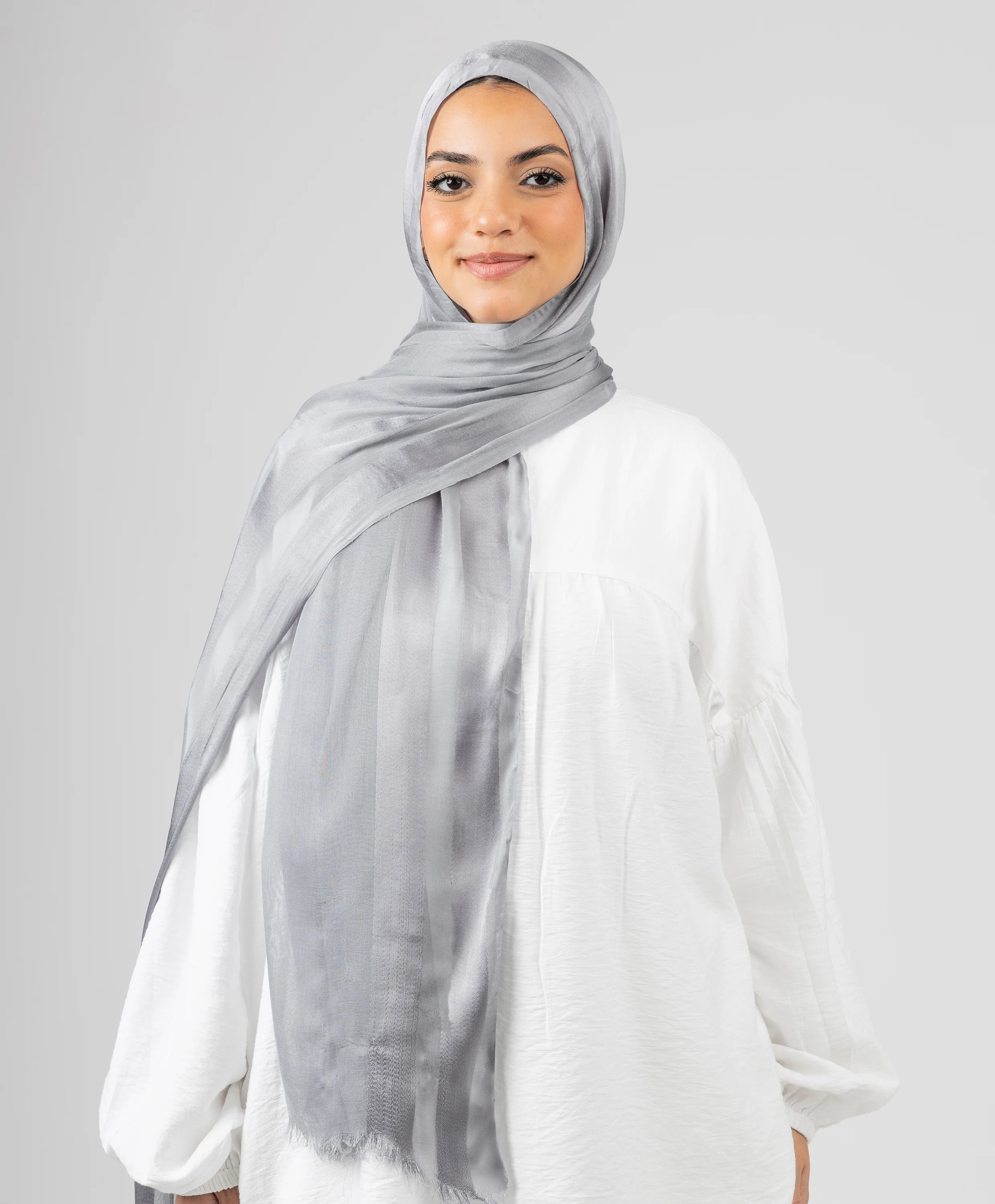Glowy Satin Linen Scarf - Image 9
