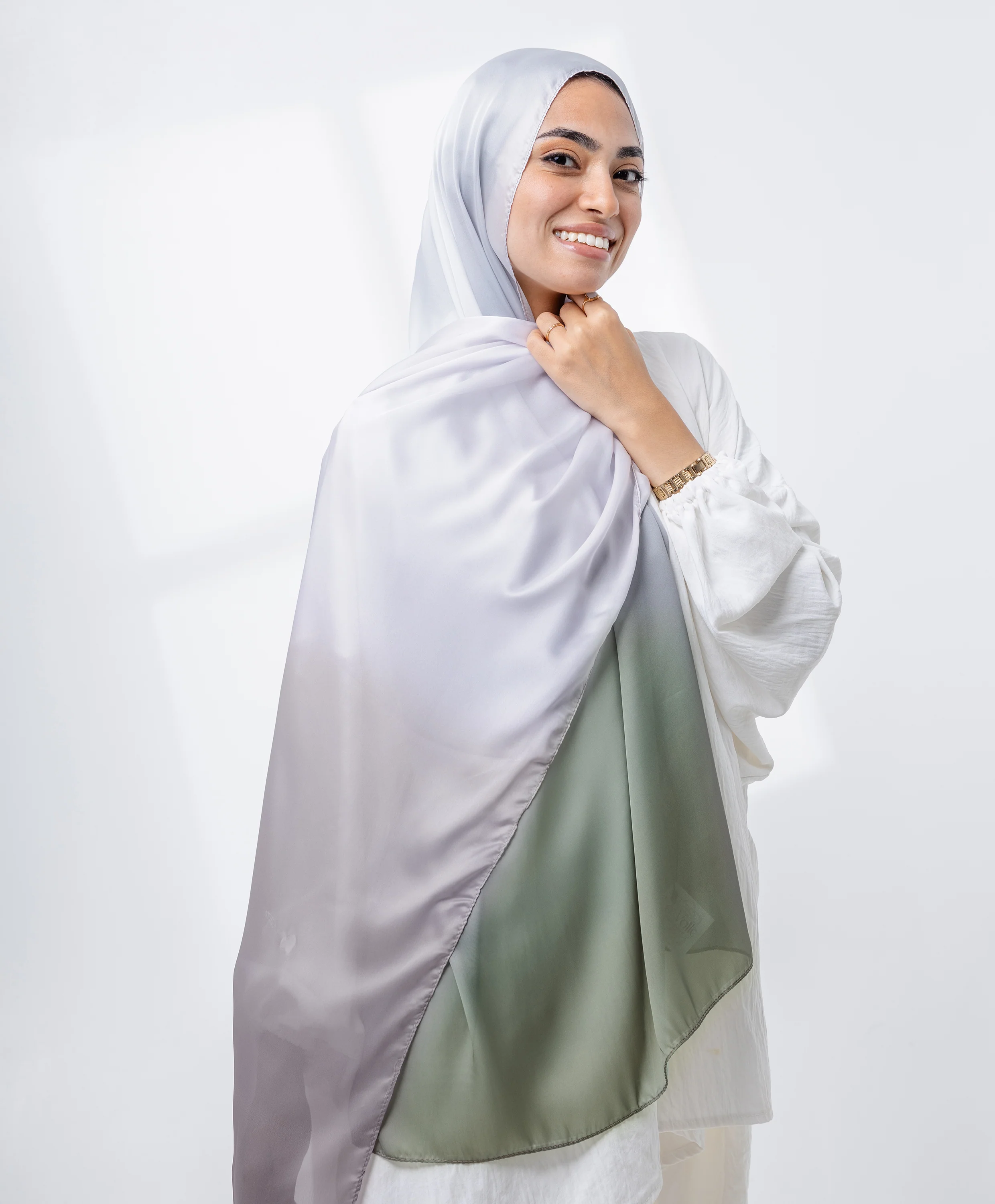 Gradient Silk Scarf - Image 6