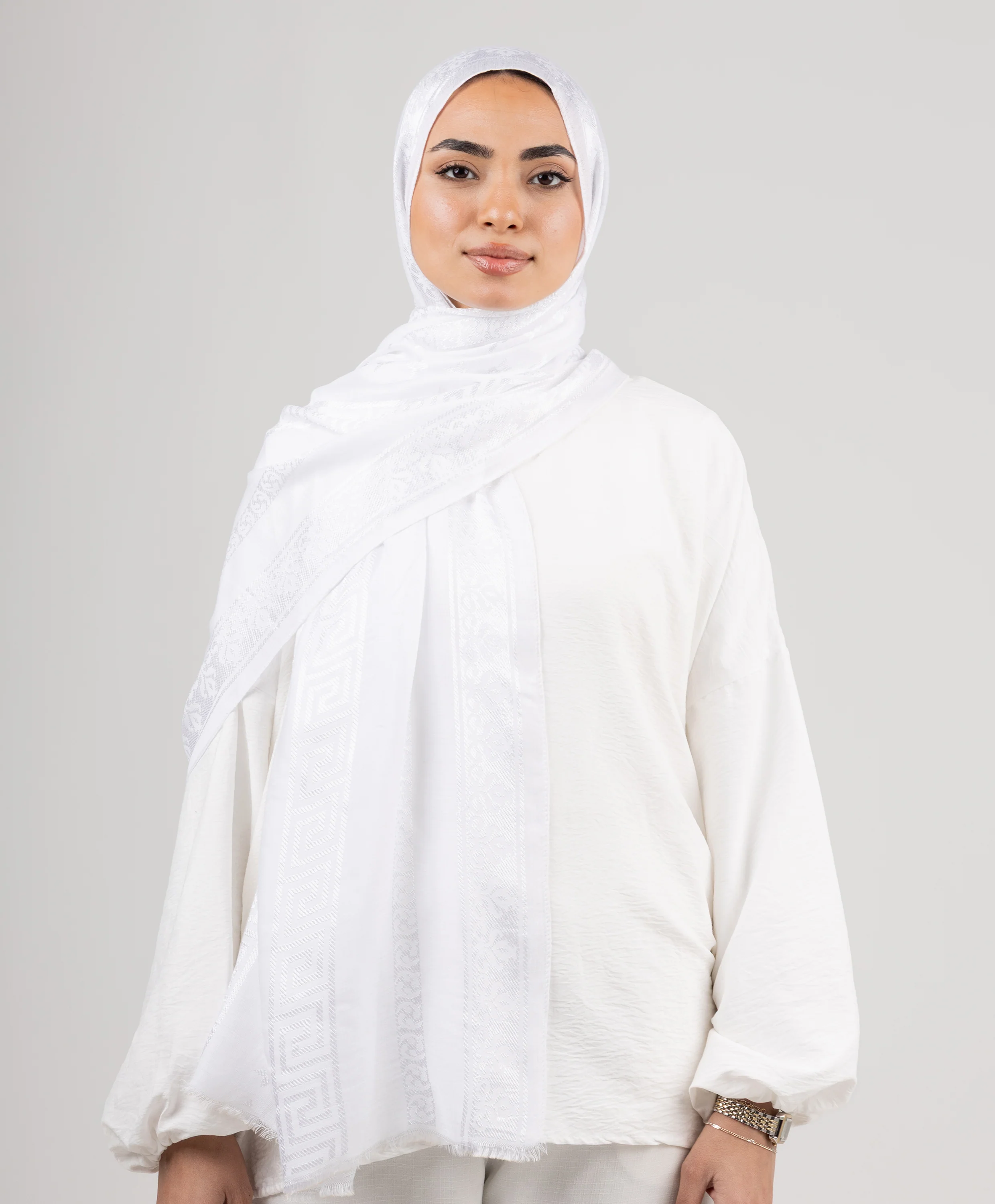 Jacquard Linen Scarf - Image 3