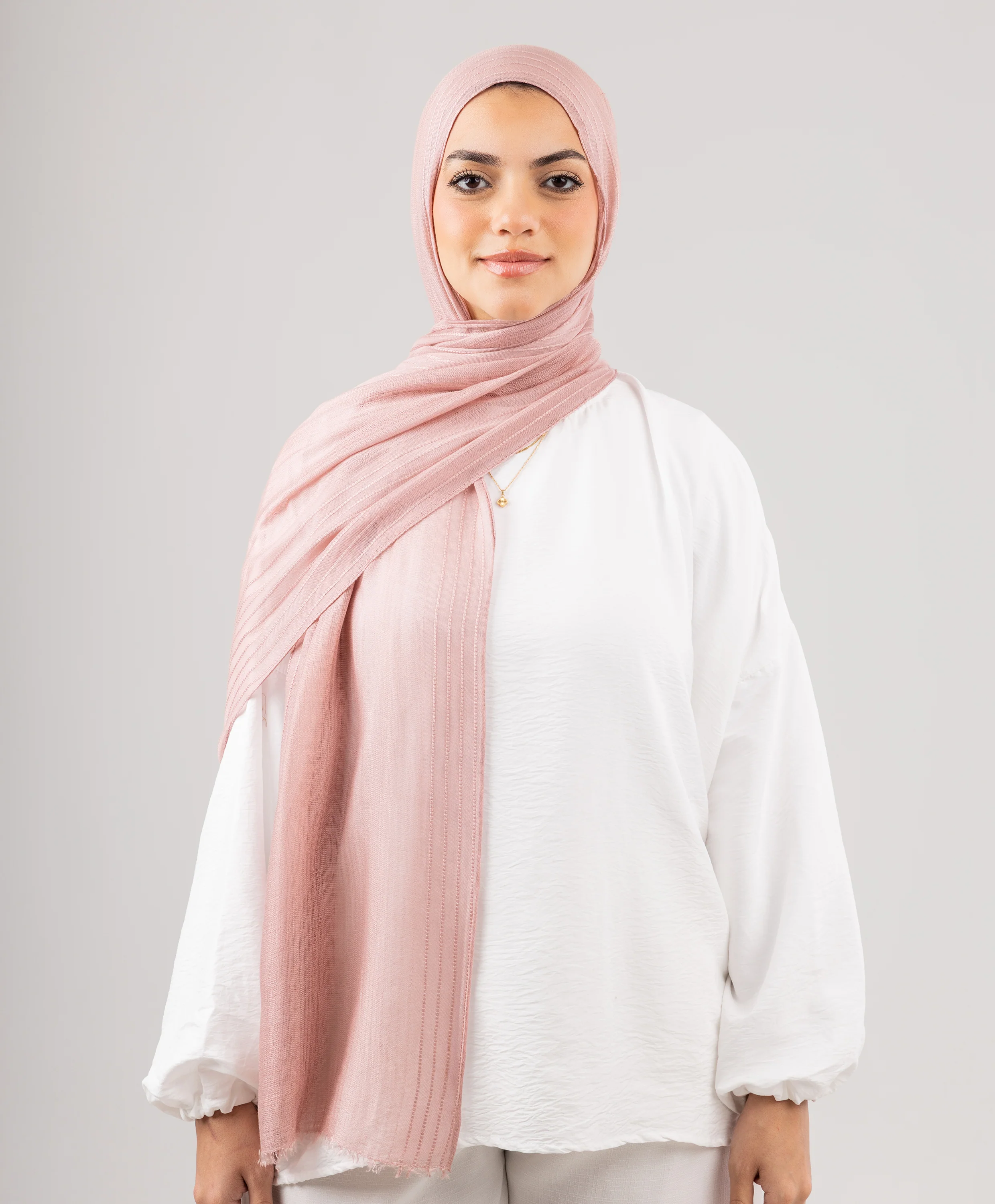 Linear Linen Scarf - Image 6