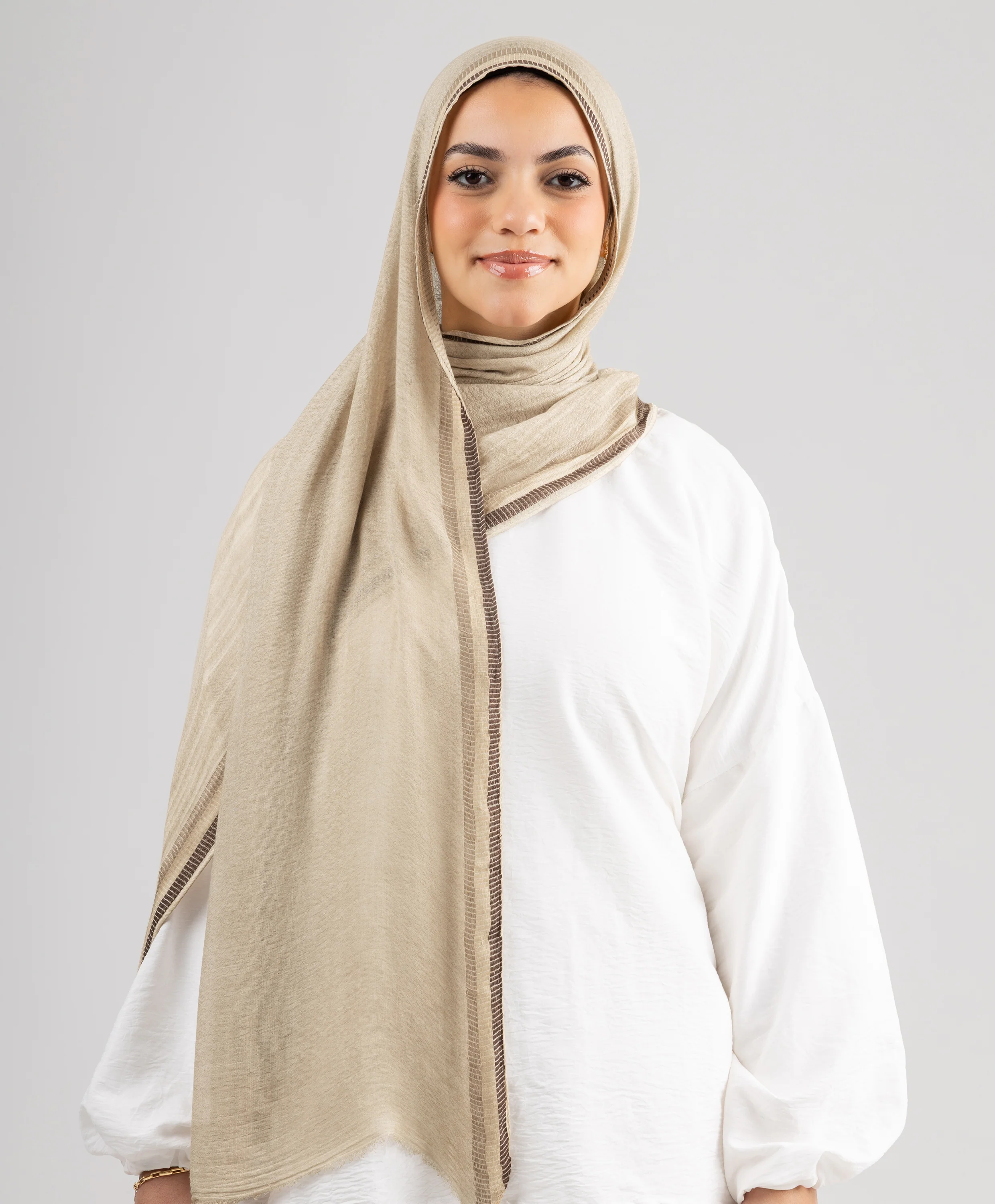 Lined Marble Linen Scarf - Image 15