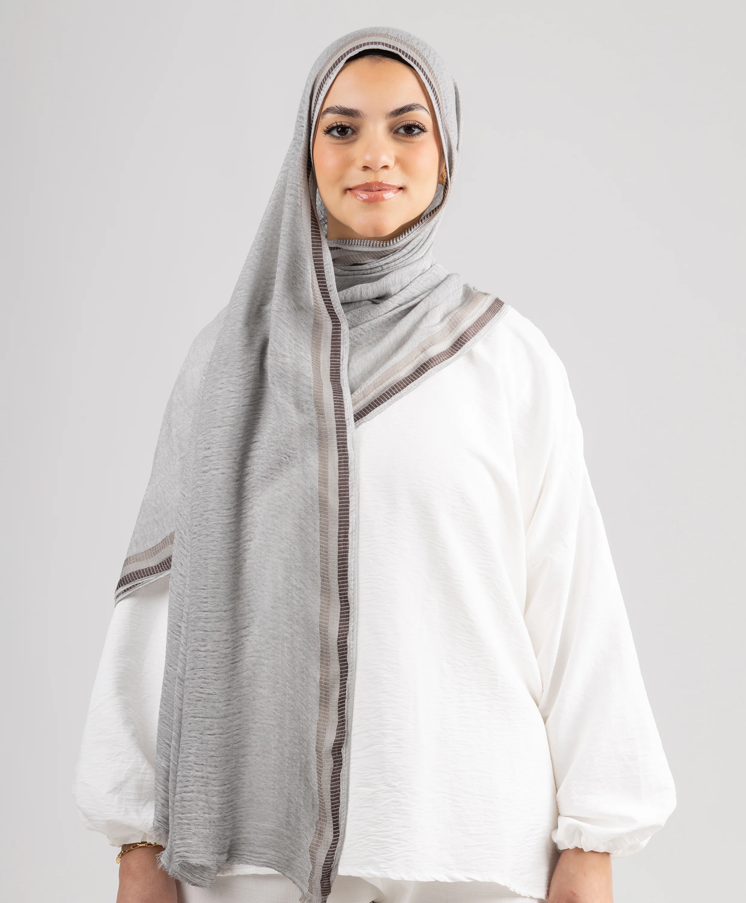 Lined Marble Linen Scarf - Image 9