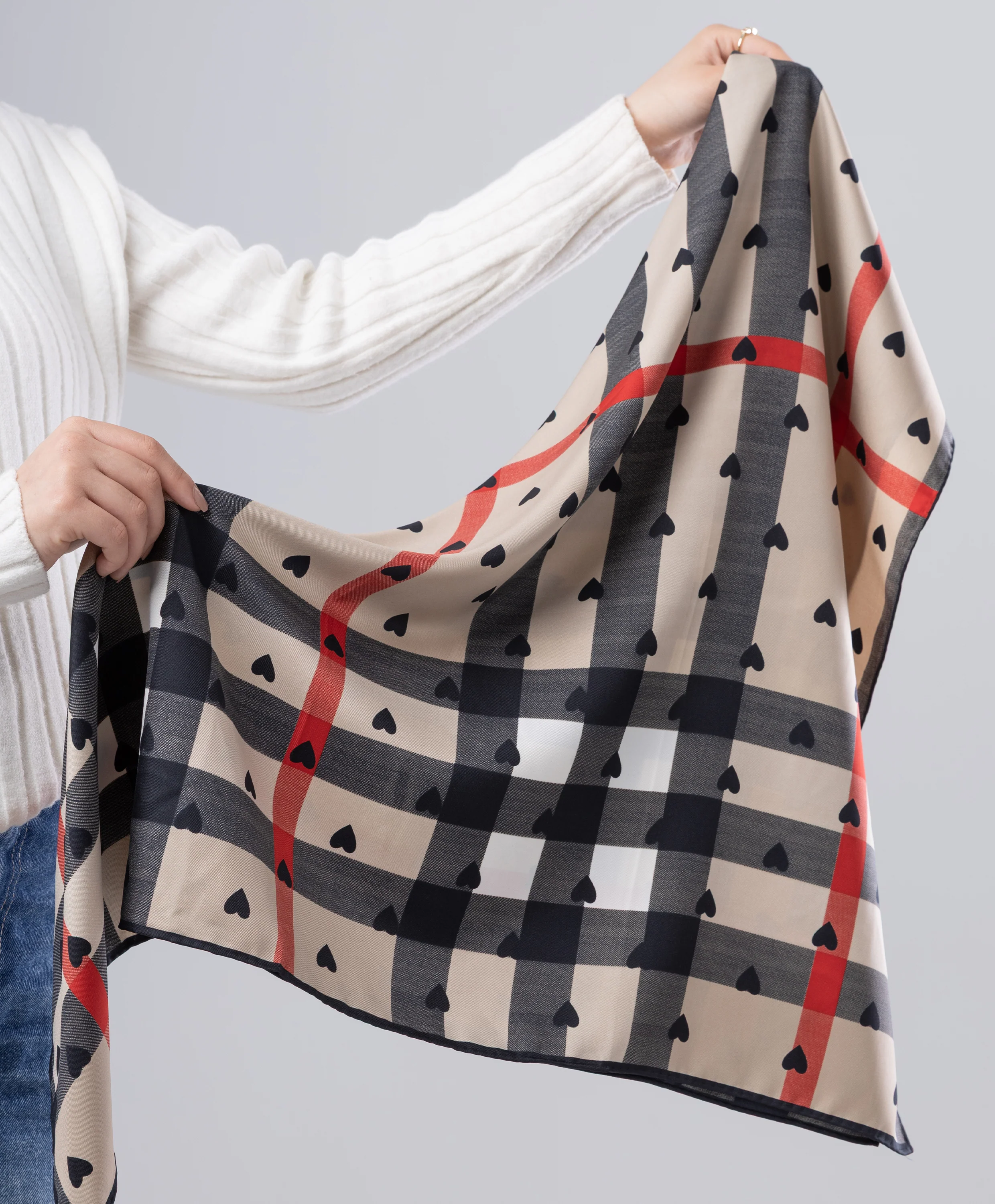 Luxury Silk Square Scarf - Image 17