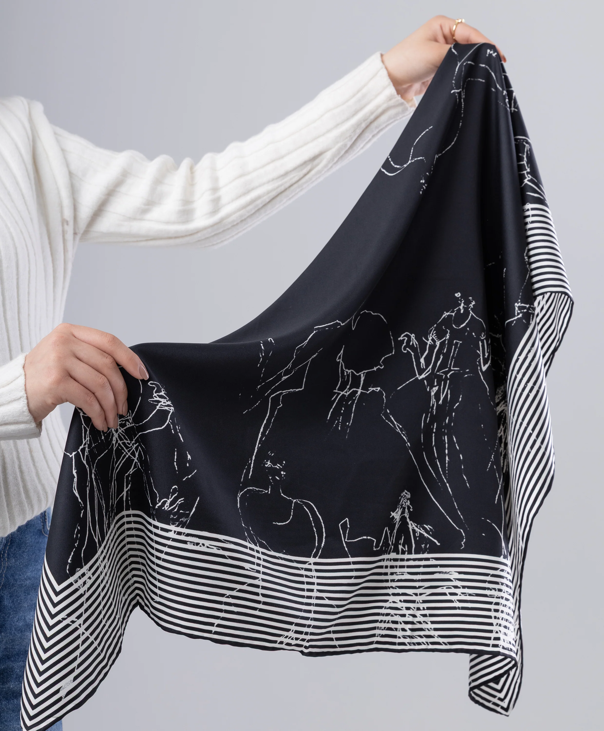 Luxury Silk Square Scarf - Image 20