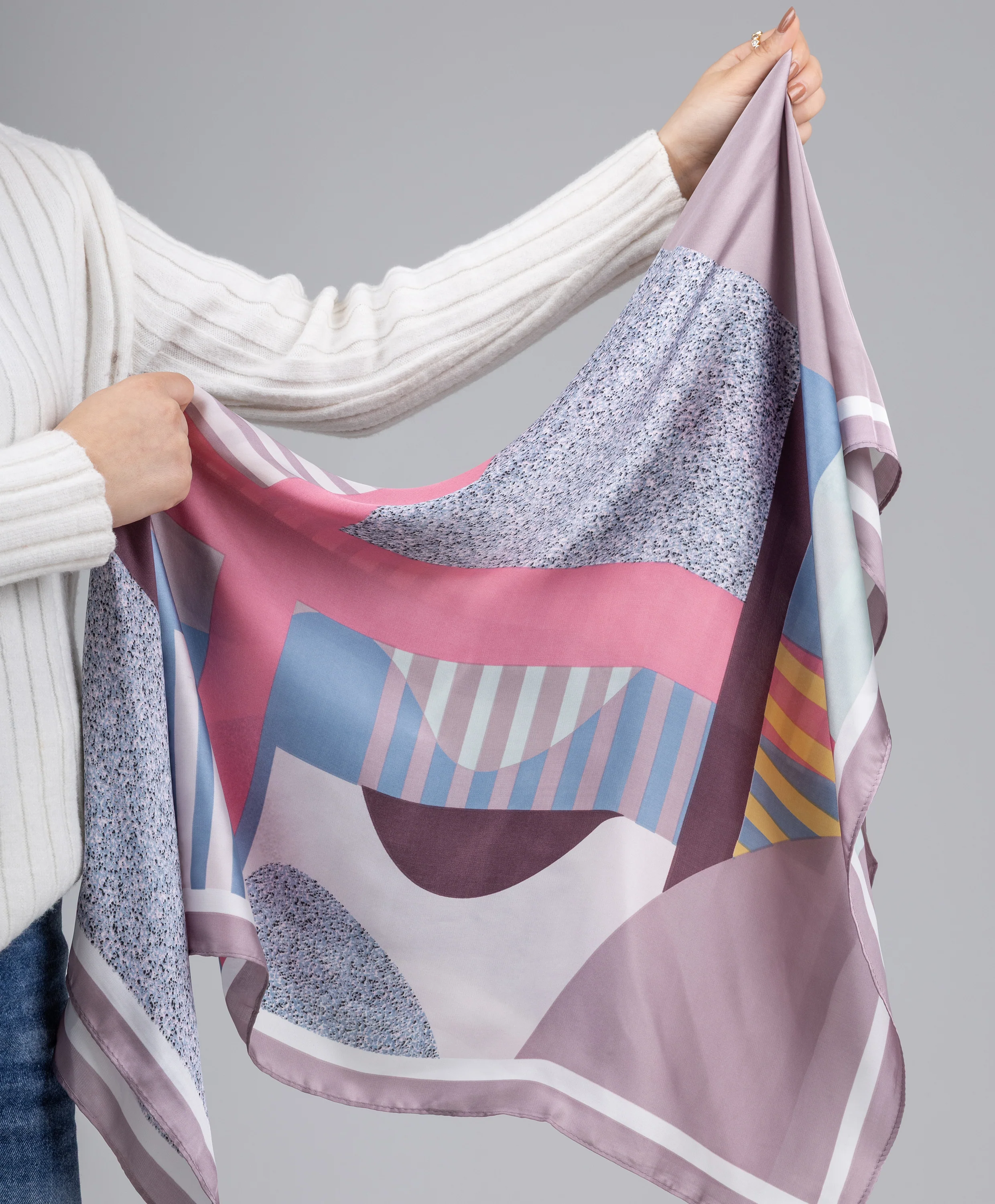 Luxury Silk Square Scarf - Image 25