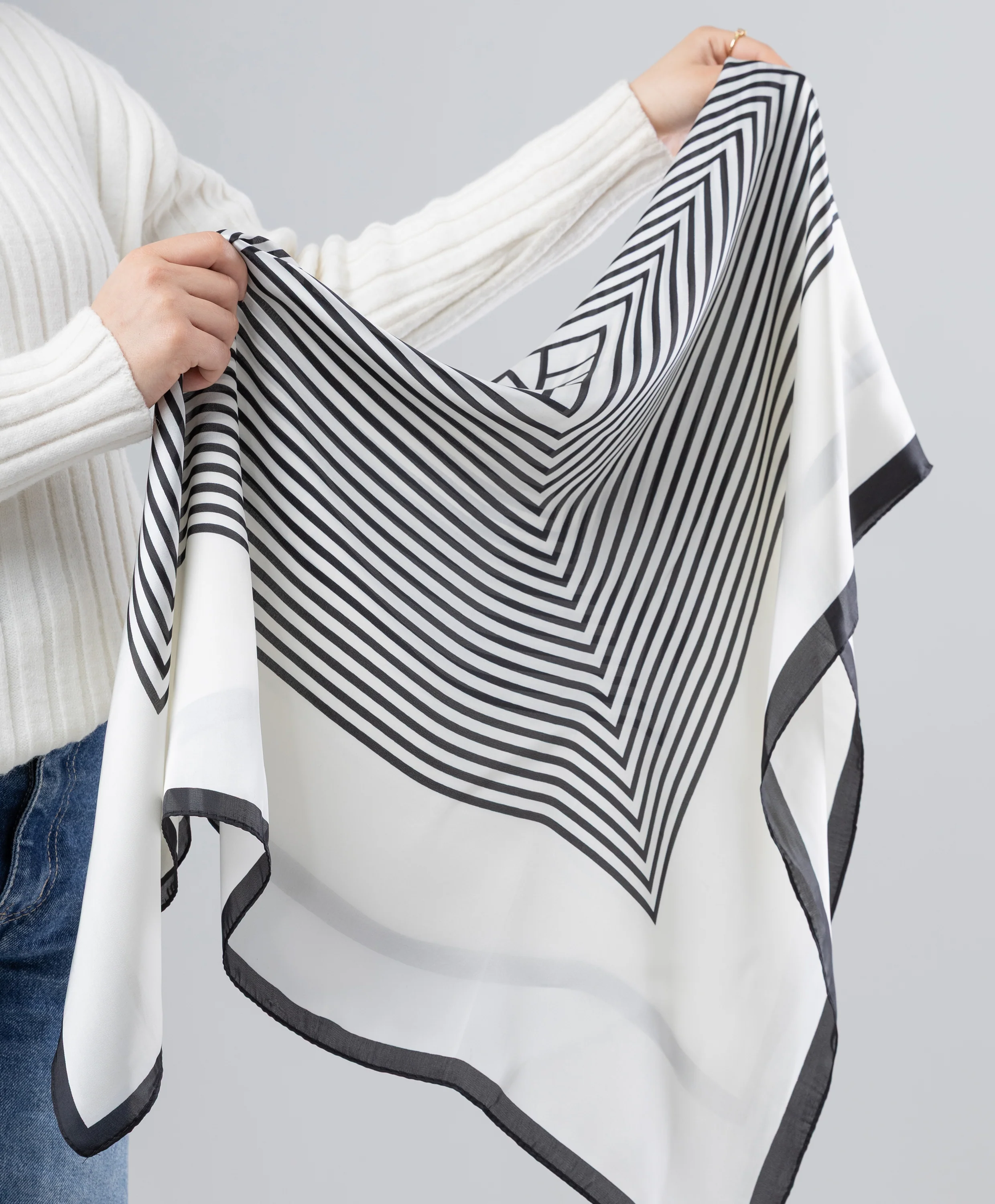 Luxury Silk Square Scarf - Image 5