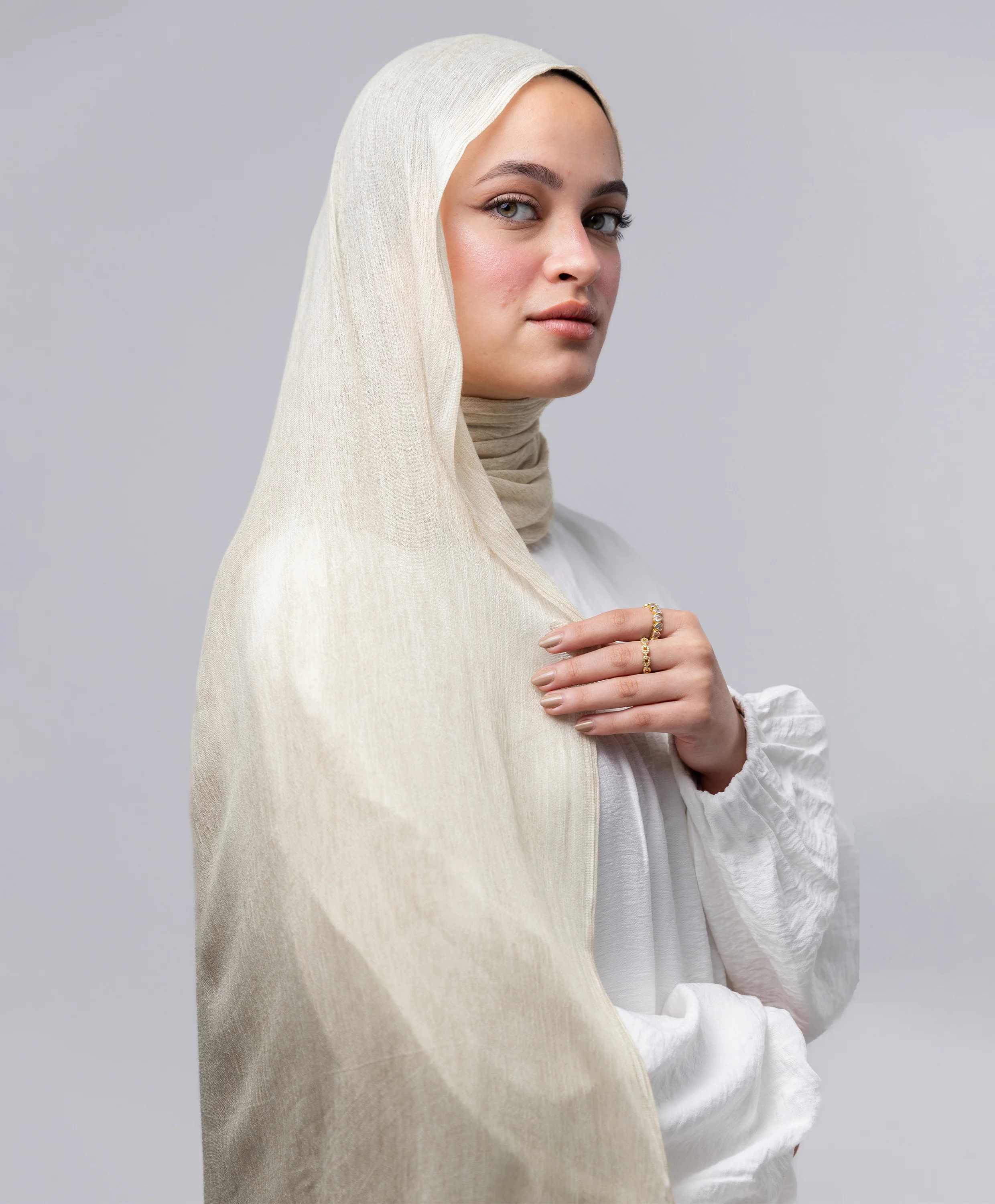 Marble Linen Scarf - Image 3