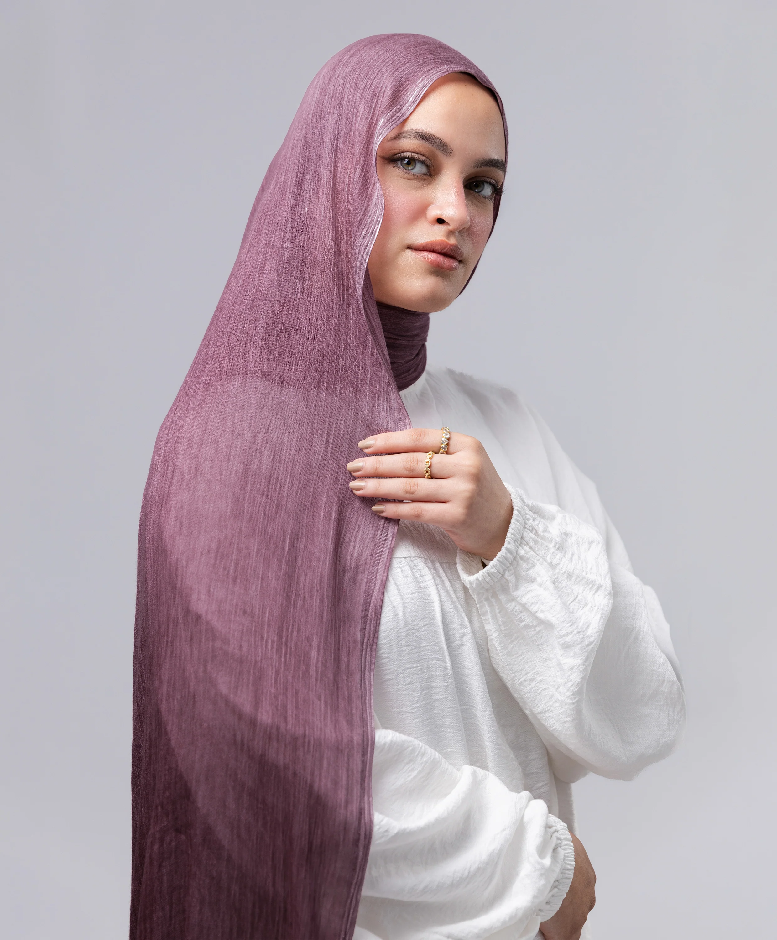 Marble Linen Scarf - Image 45