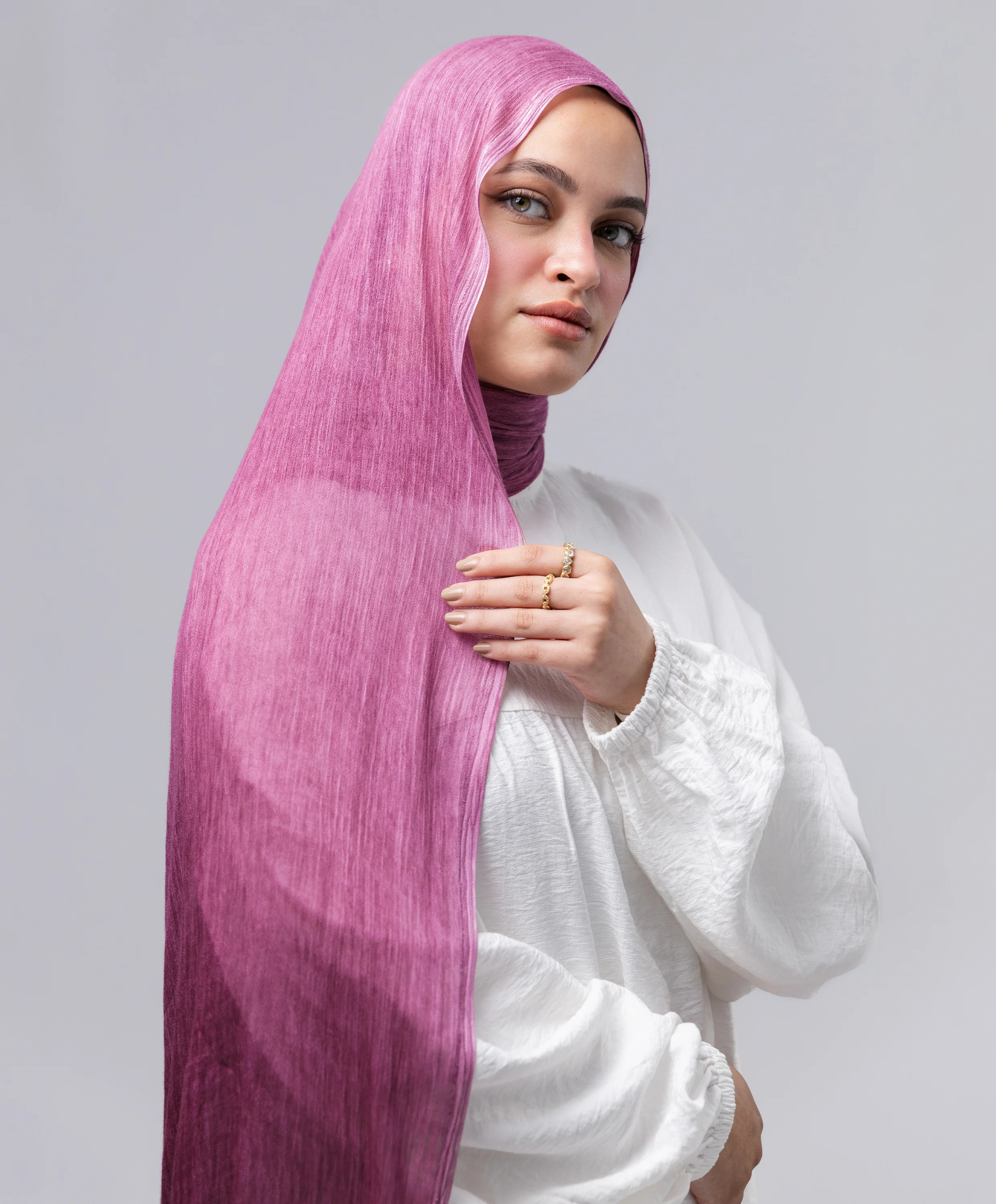 Marble Linen Scarf - Image 46