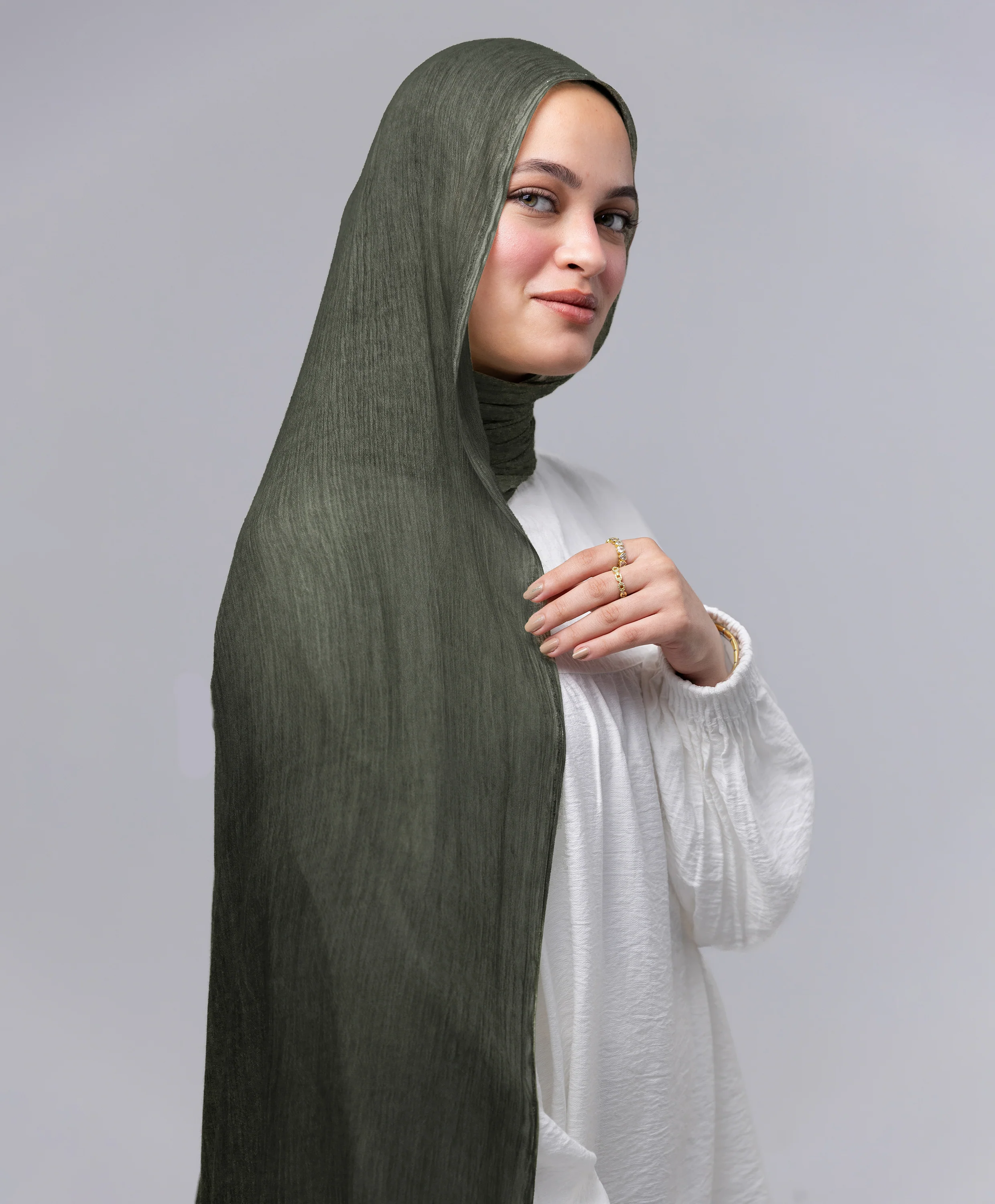 Marble Linen Scarf - Image 58