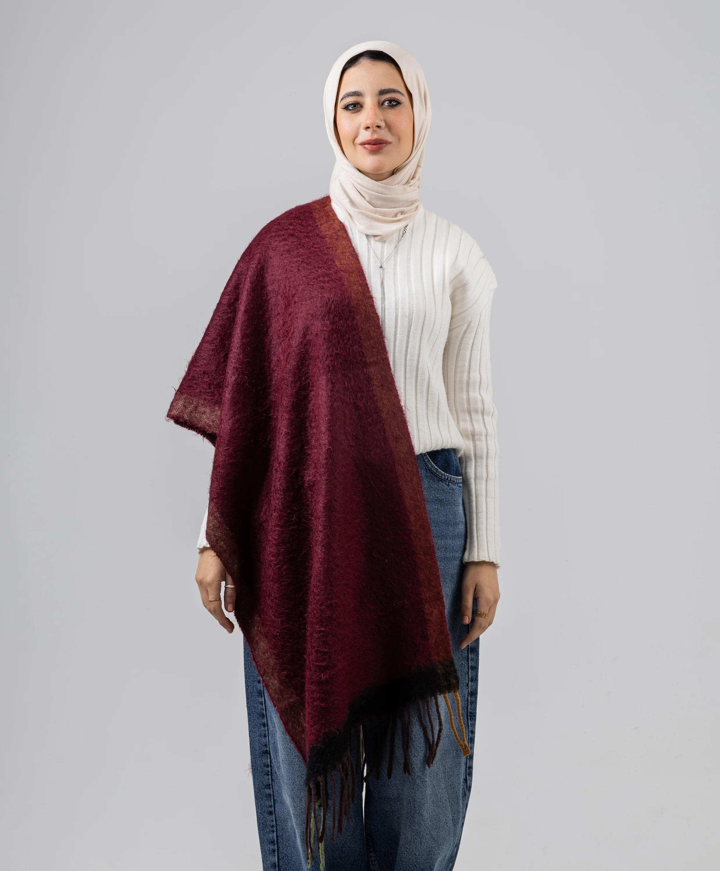 Painterly Winter Shawl